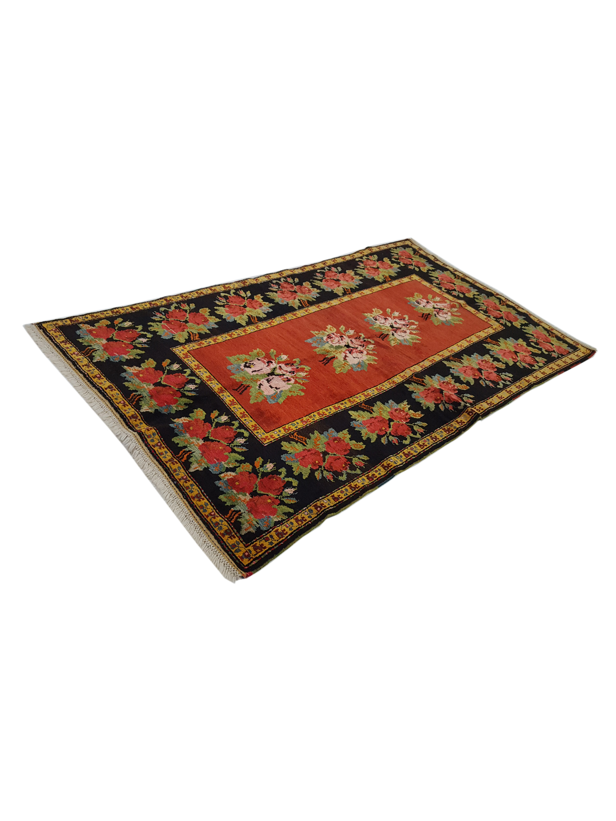 Antique Karabagh Orange 5x8 - Image 6 of 6