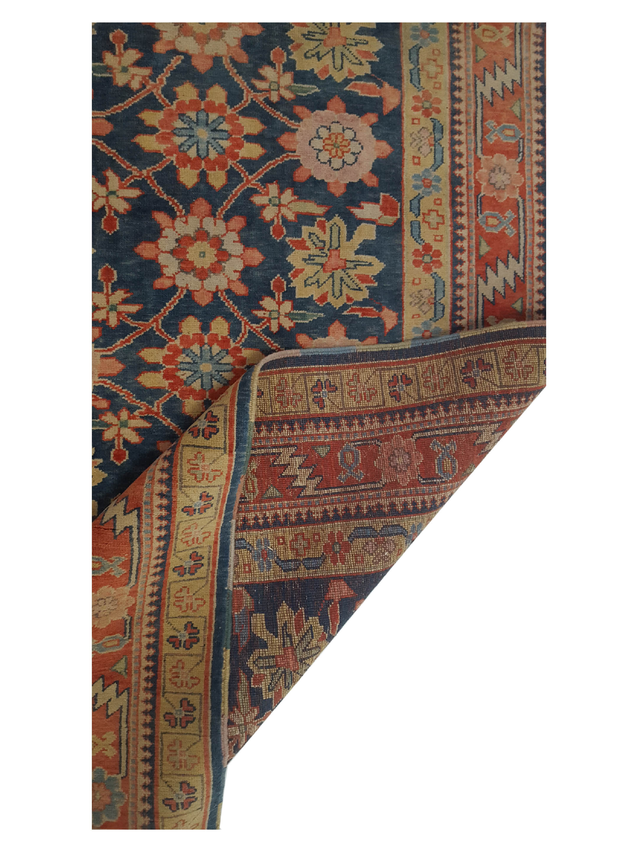 Milas Hand Knotted Navy 8x10 - Image 3 of 6