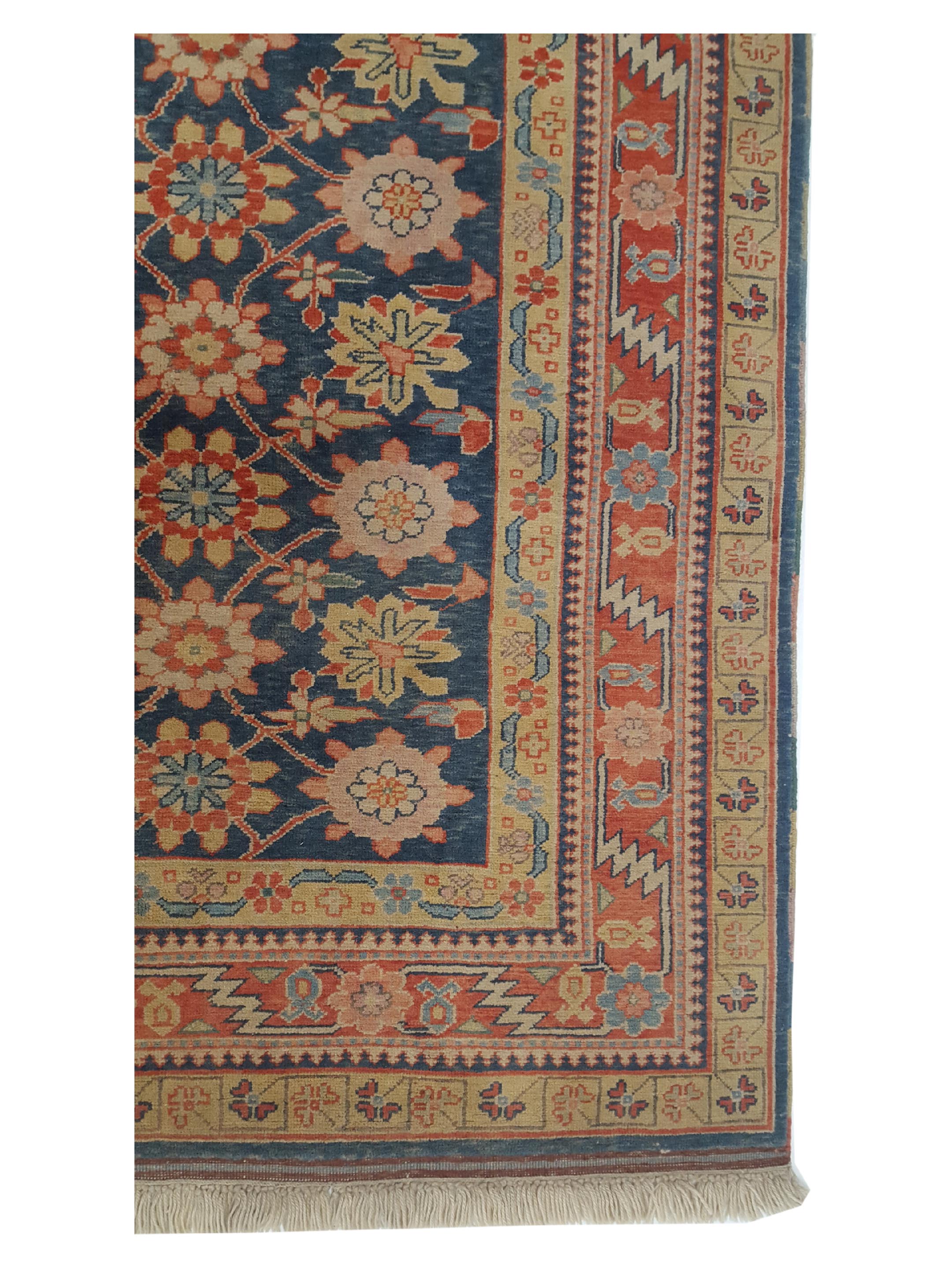 Milas Hand Knotted Navy 8x10 - Image 4 of 6
