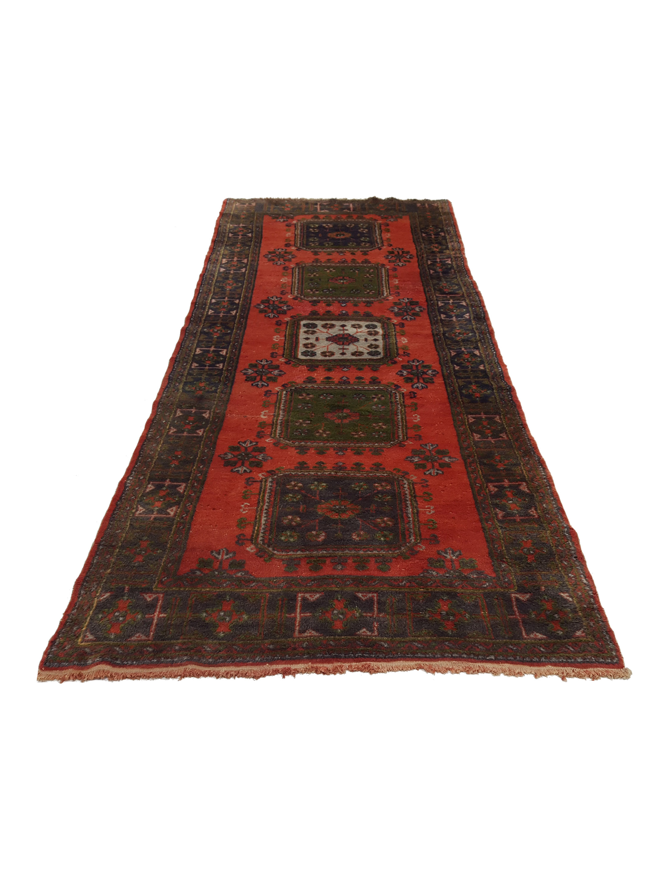 Antique Ushak Orange 5x12 - Image 2 of 6