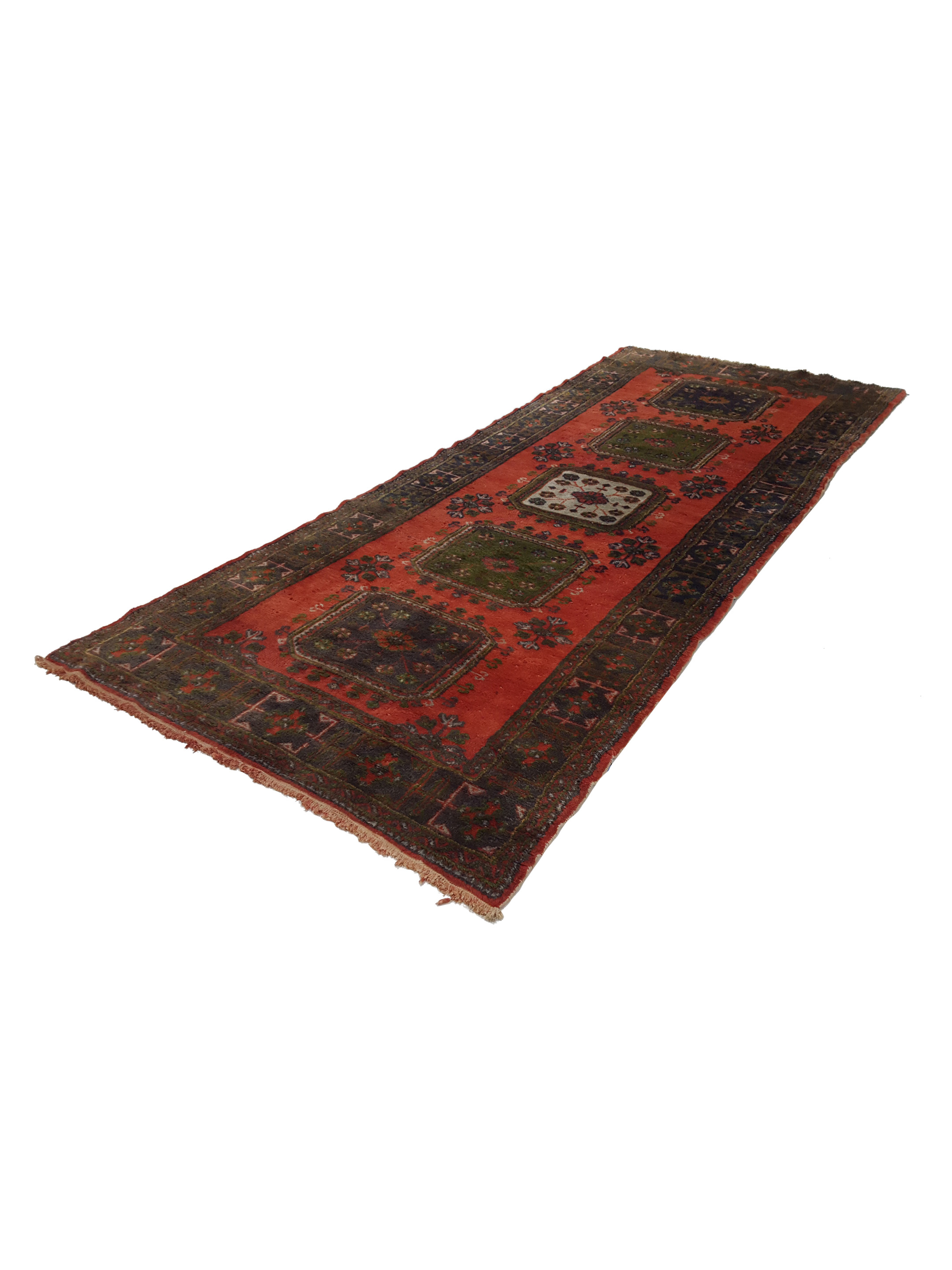 Antique Ushak Orange 5x12 - Image 6 of 6