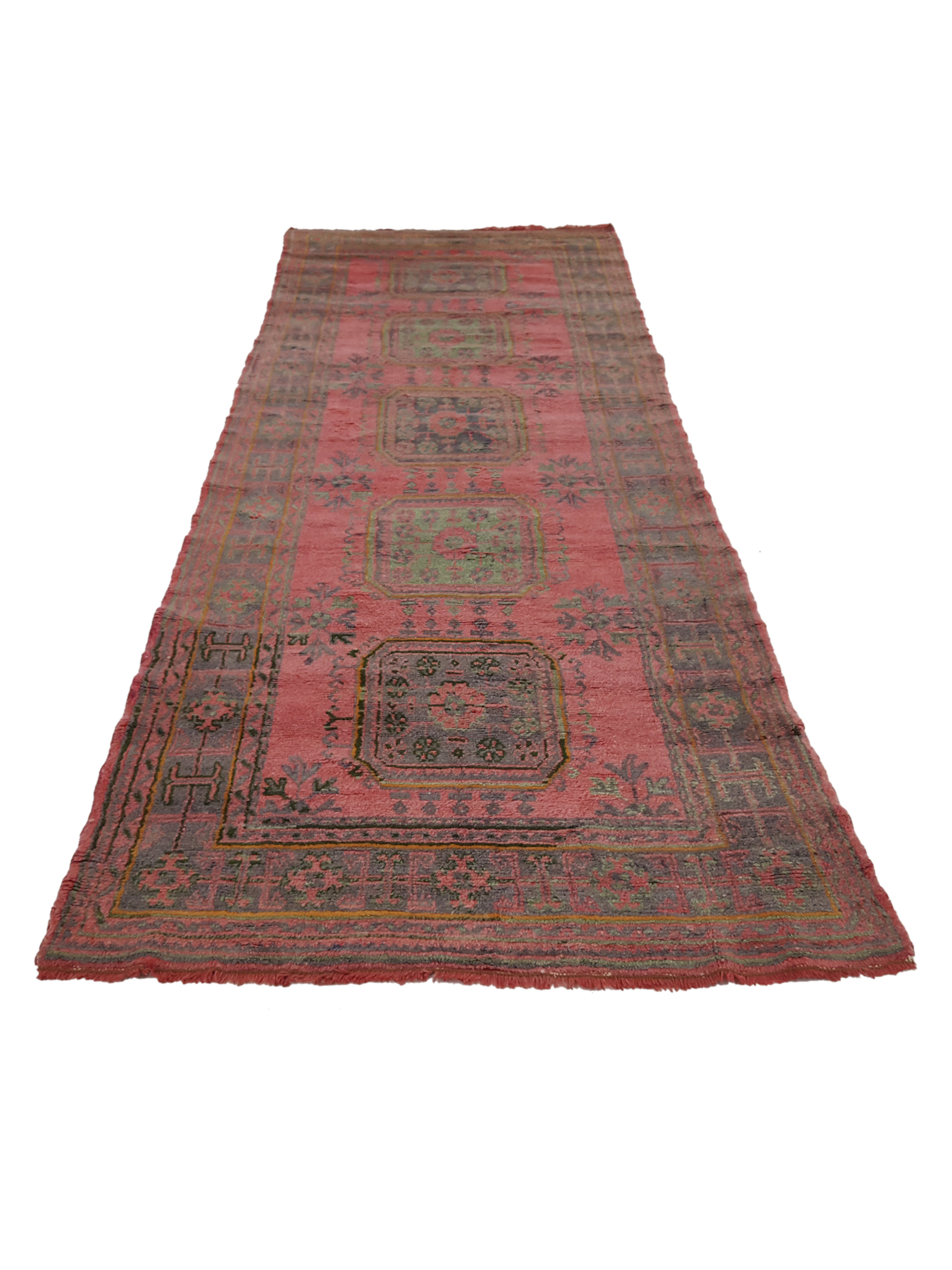 Antique Ushak Orange 4x12 - Image 2 of 6
