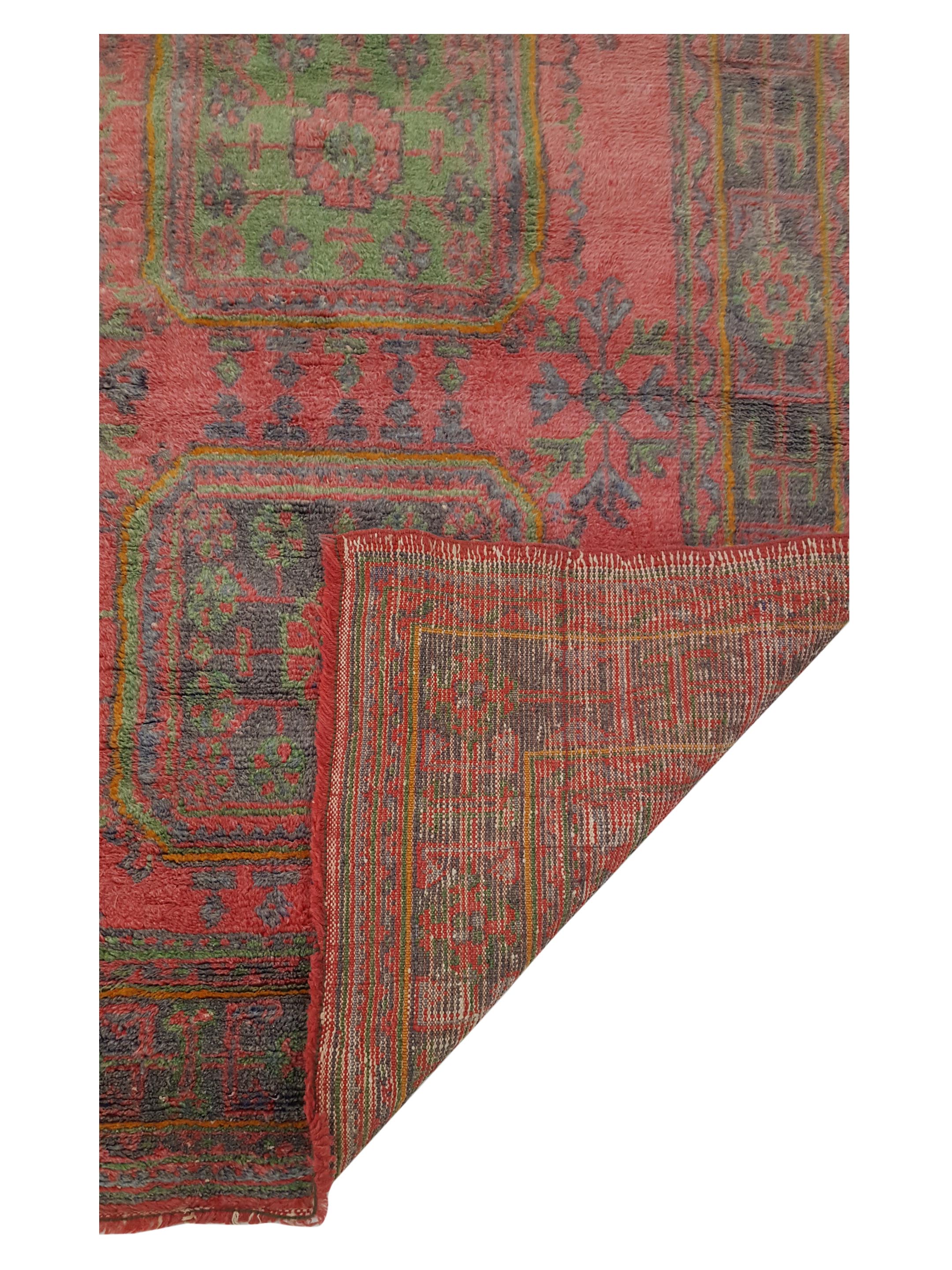 Antique Ushak Orange 4x12 - Image 3 of 6