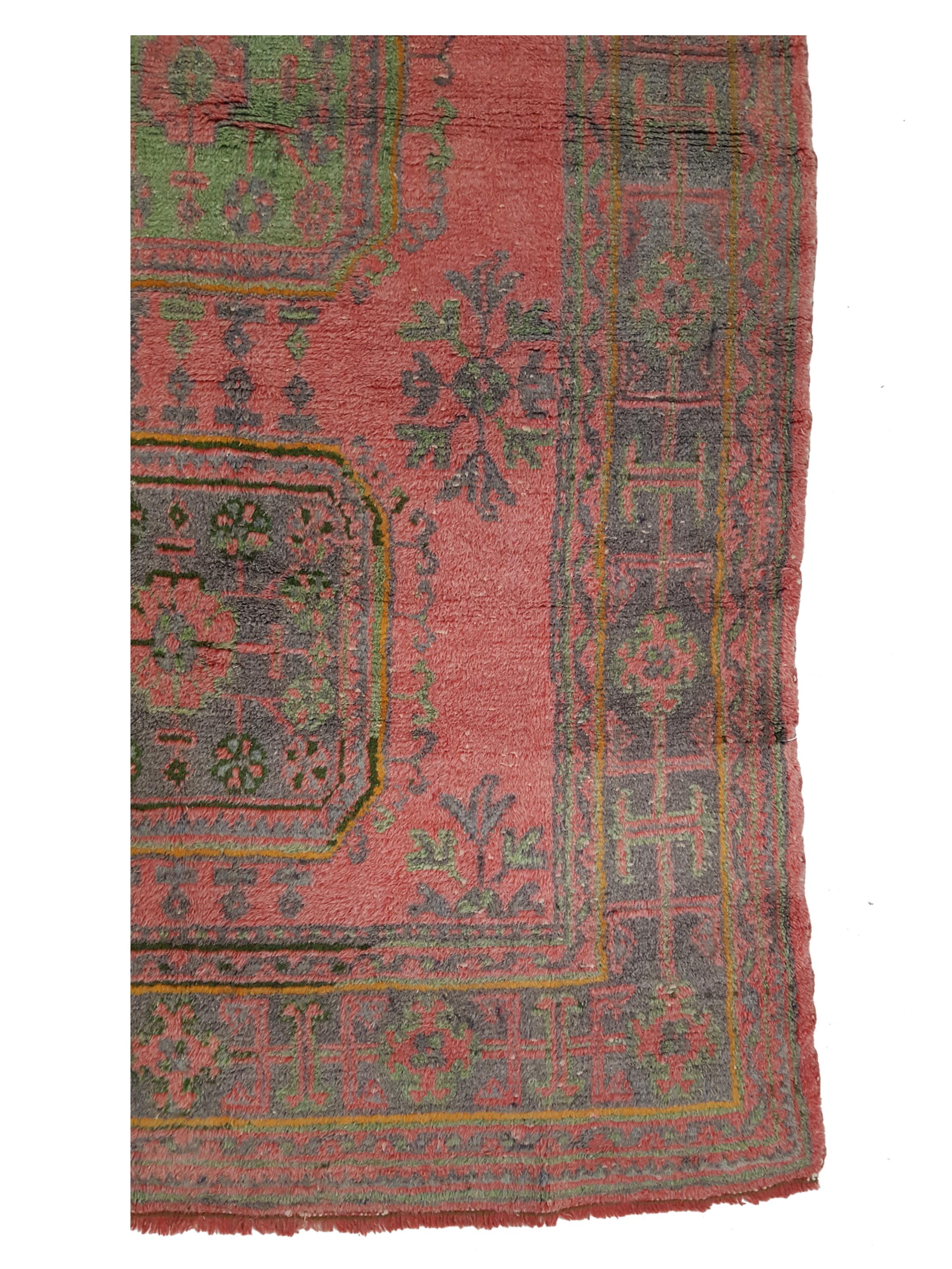 Antique Ushak Orange 4x12 - Image 4 of 6