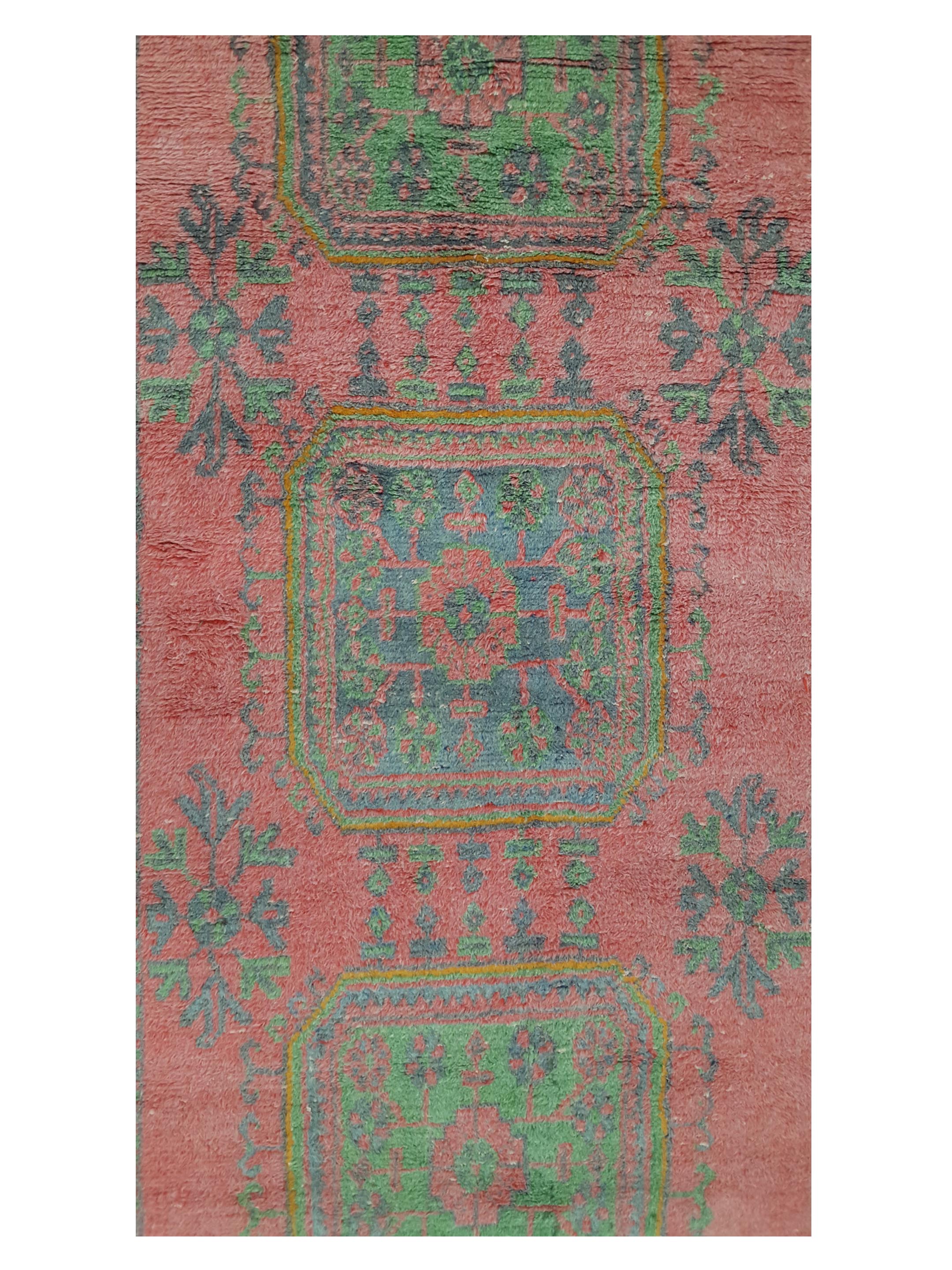 Antique Ushak Orange 4x12 - Image 5 of 6