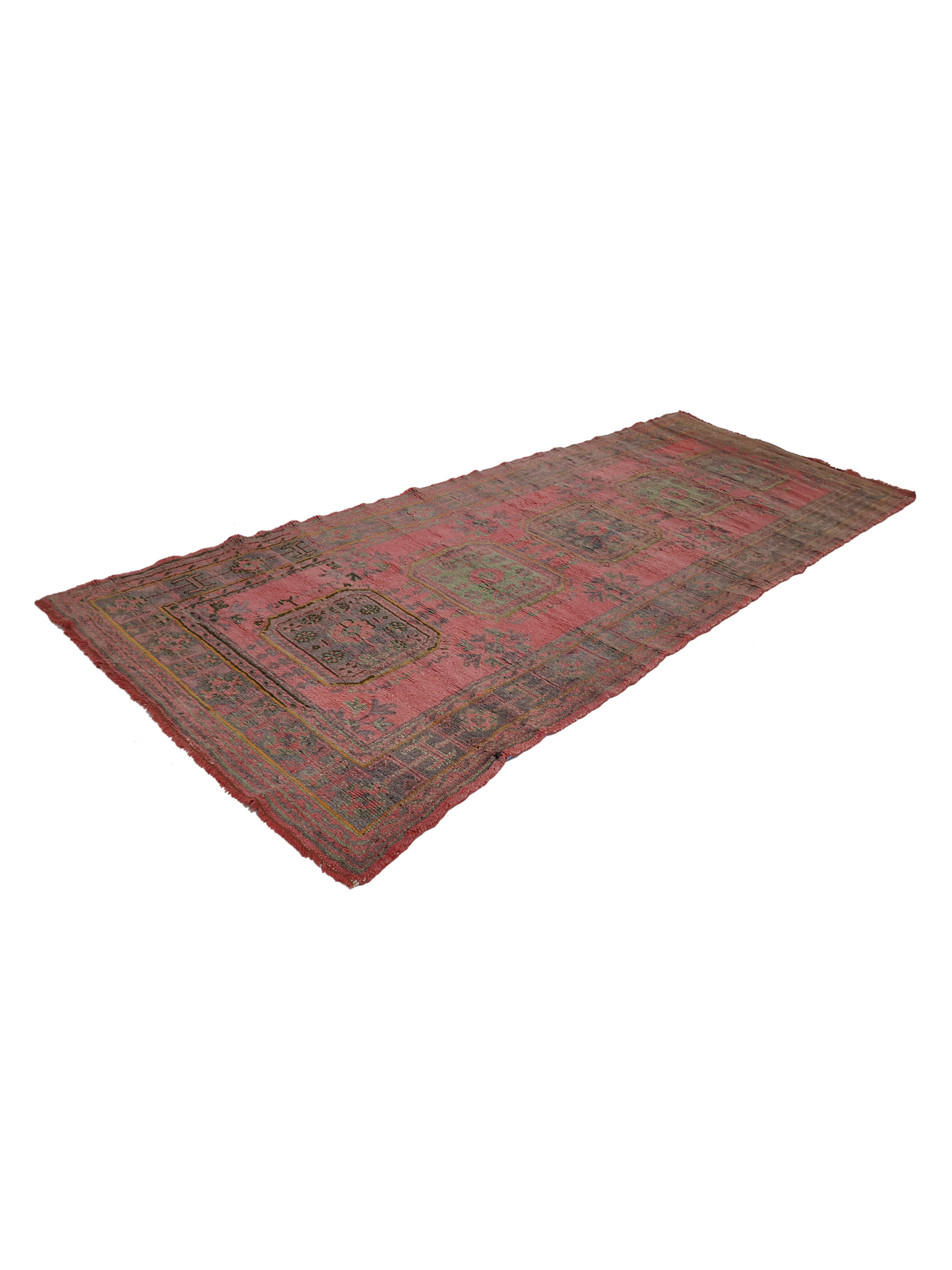 Antique Ushak Orange 4x12 - Image 6 of 6