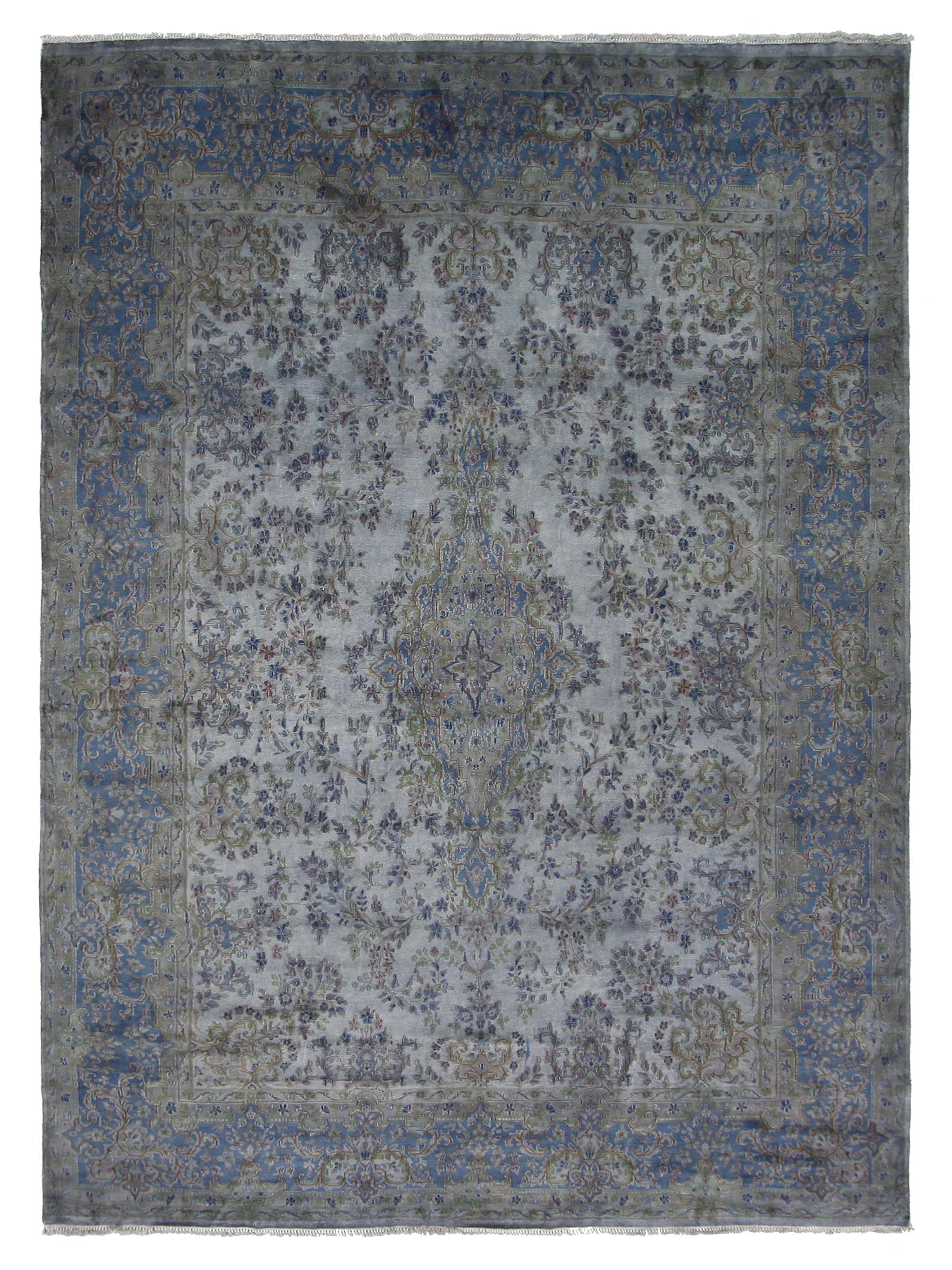Kerman Hand Knotted Grey 10x14