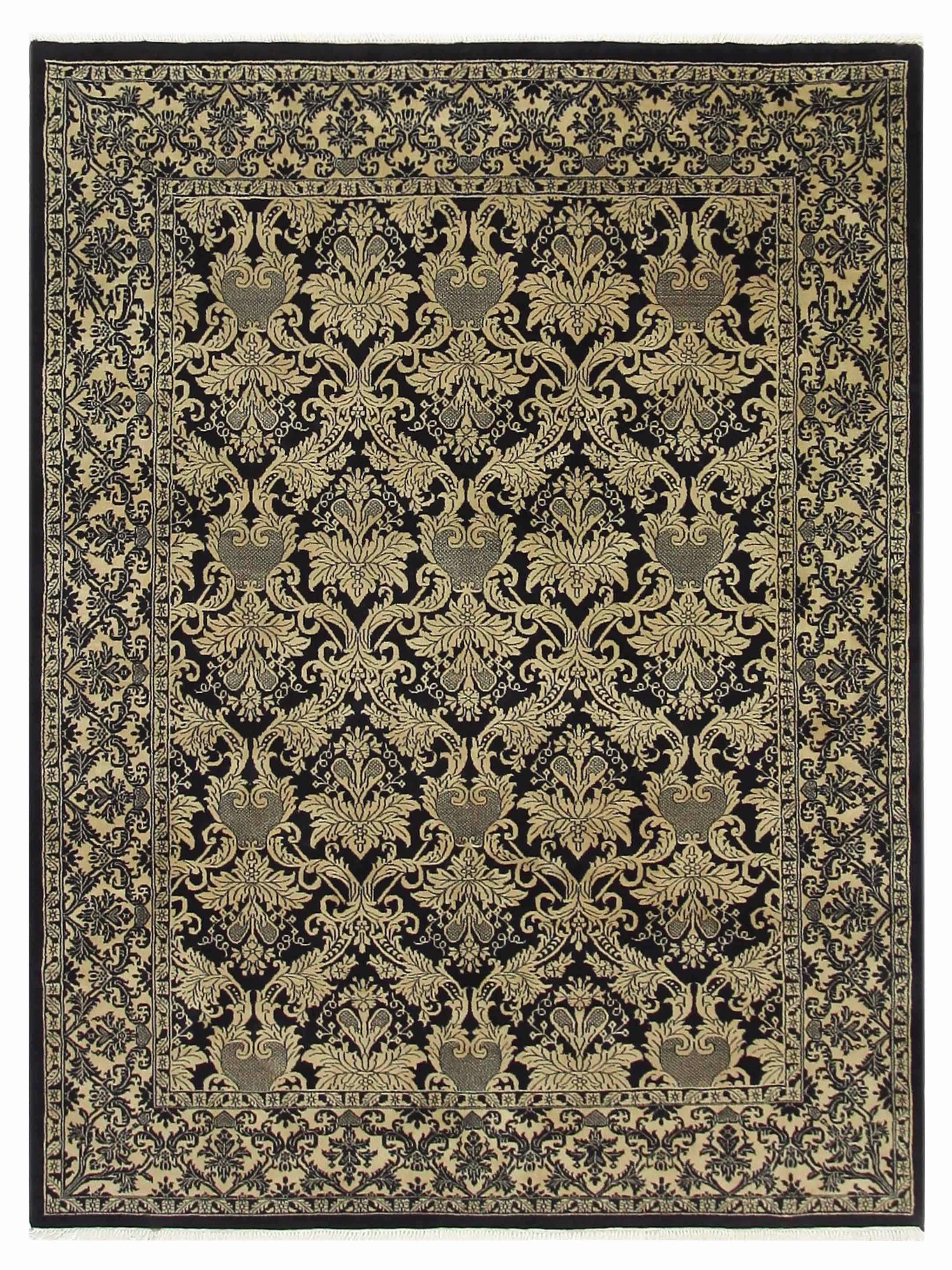 Ta Royal Hand Knotted Black 8x11