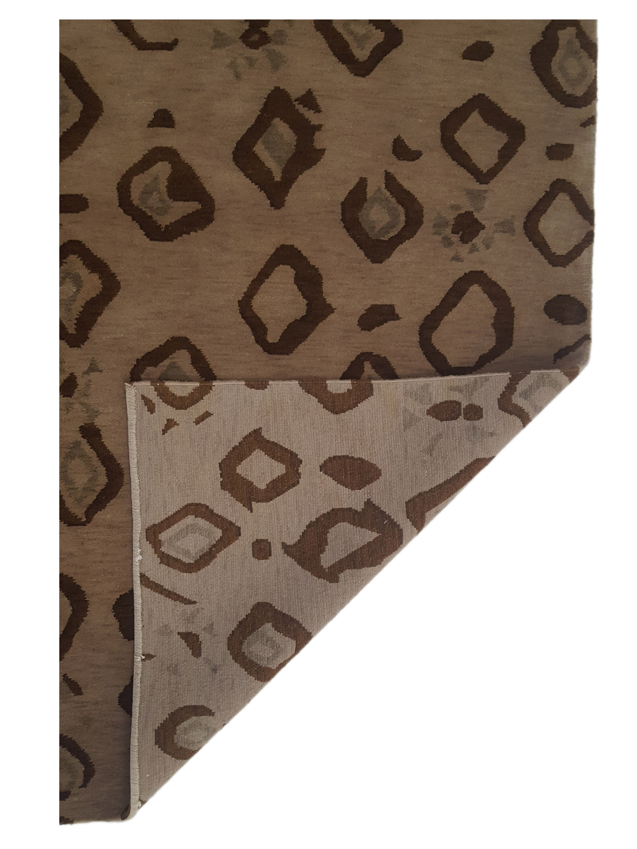 Lasha Hand Knotted Brown 6x9 - Image 5 of 5