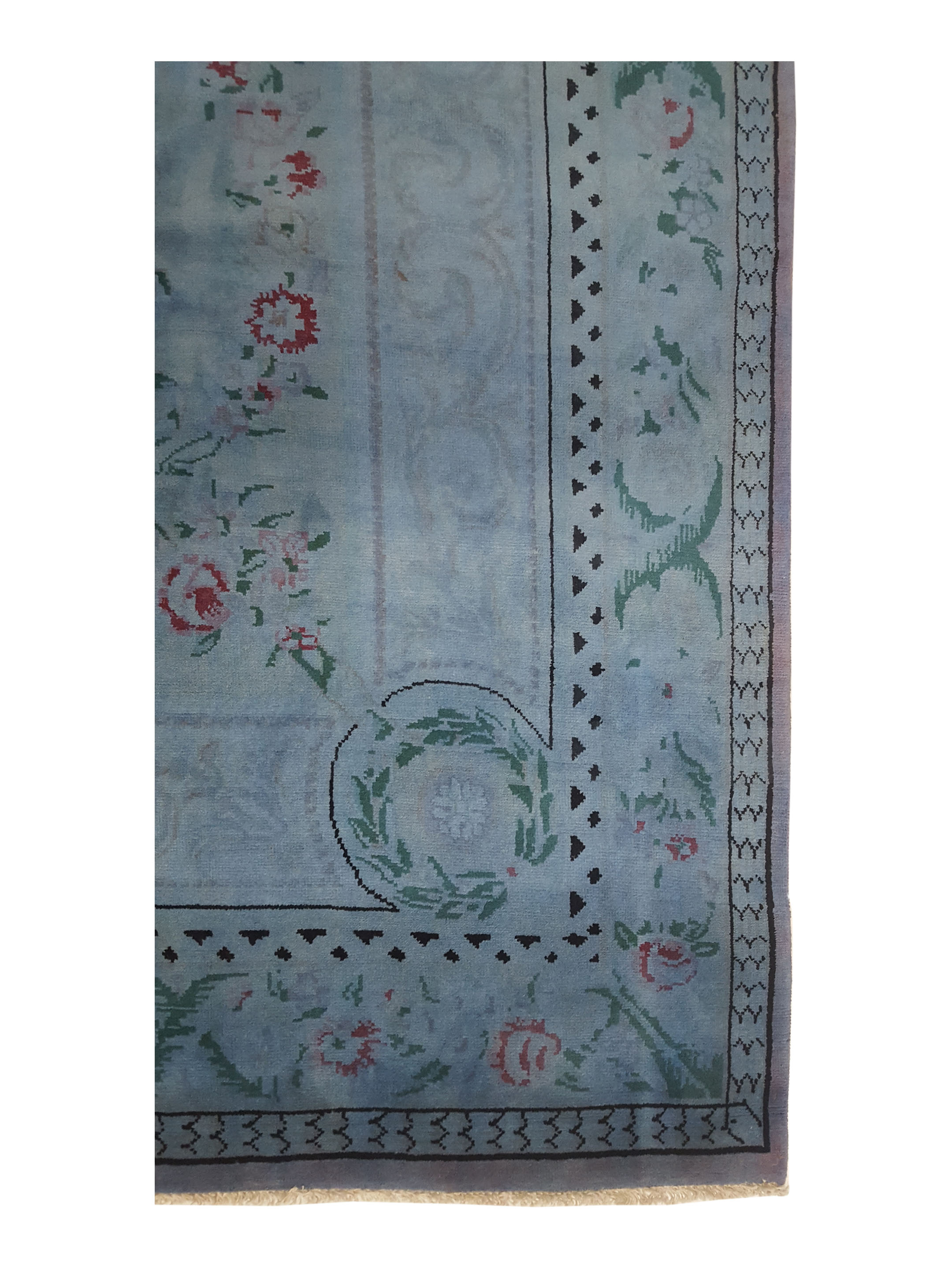 Souveniry Hand Knotted Teal 9x12 - Image 4 of 6