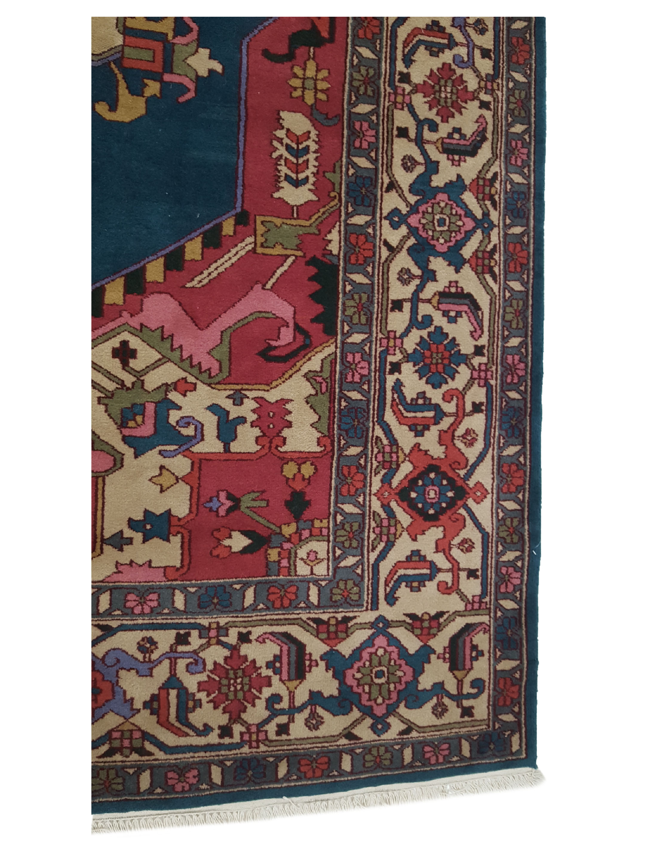 Turkestan Hand Knotted Green 10x14 - Image 4 of 6