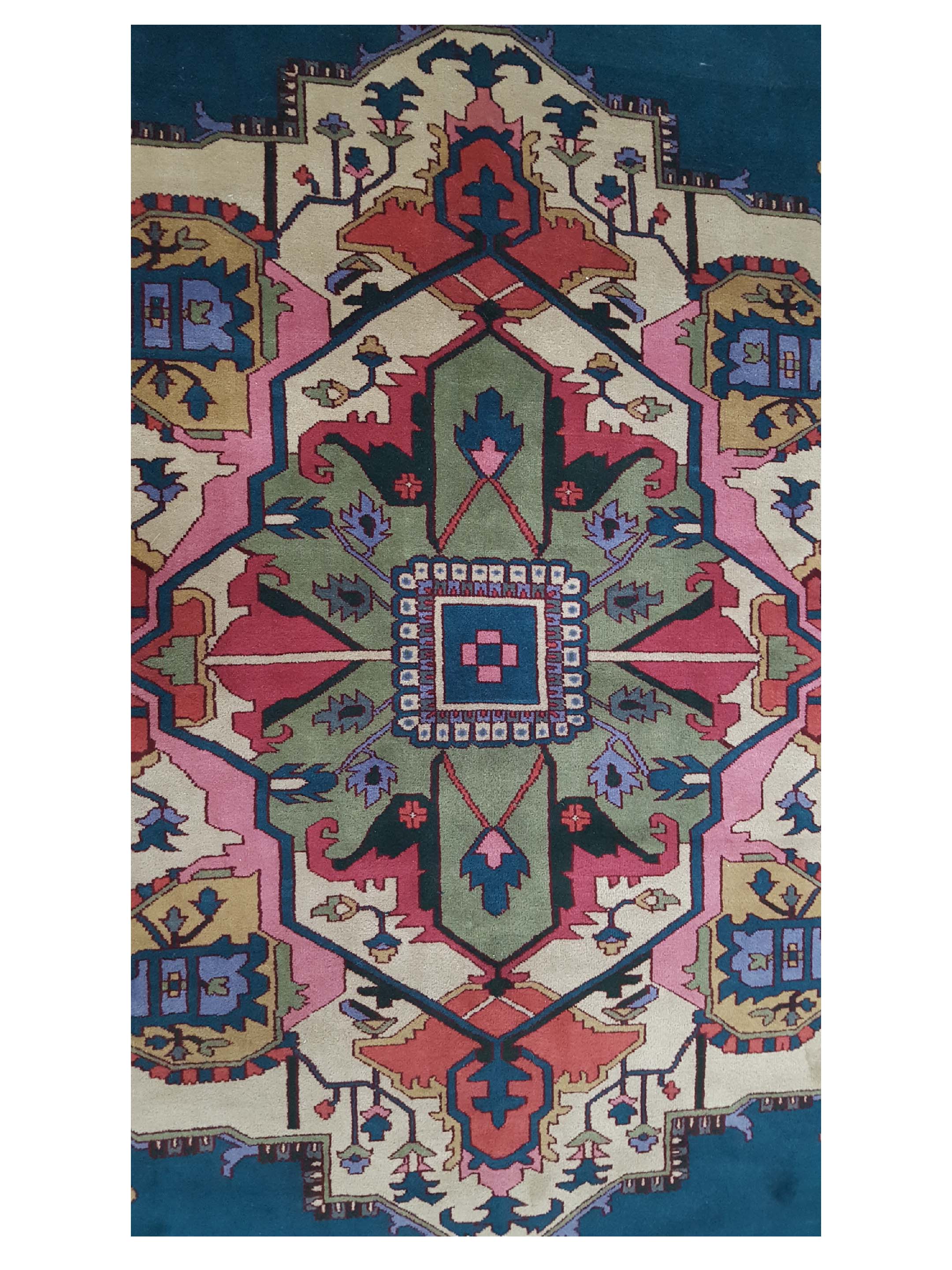 Turkestan Hand Knotted Green 10x14 - Image 5 of 6