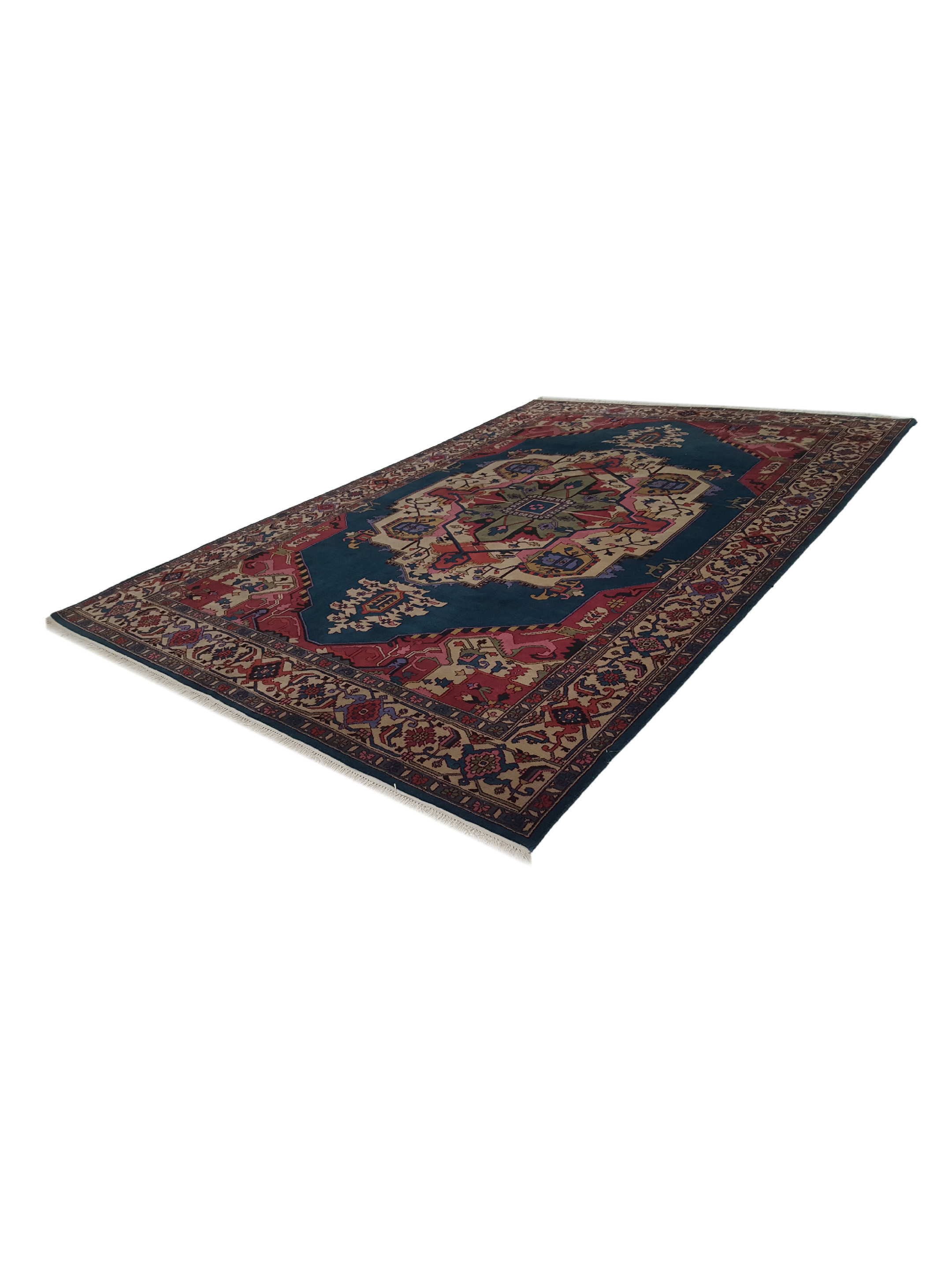 Turkestan Hand Knotted Green 10x14 - Image 6 of 6