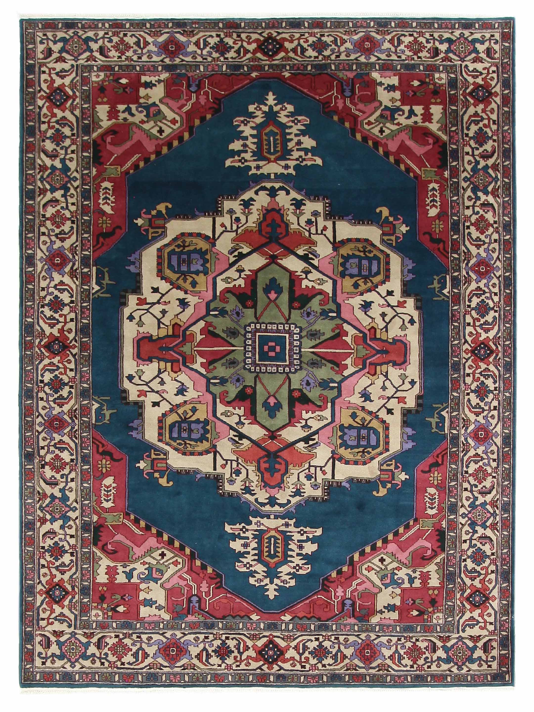 Turkestan Hand Knotted Green 10x14