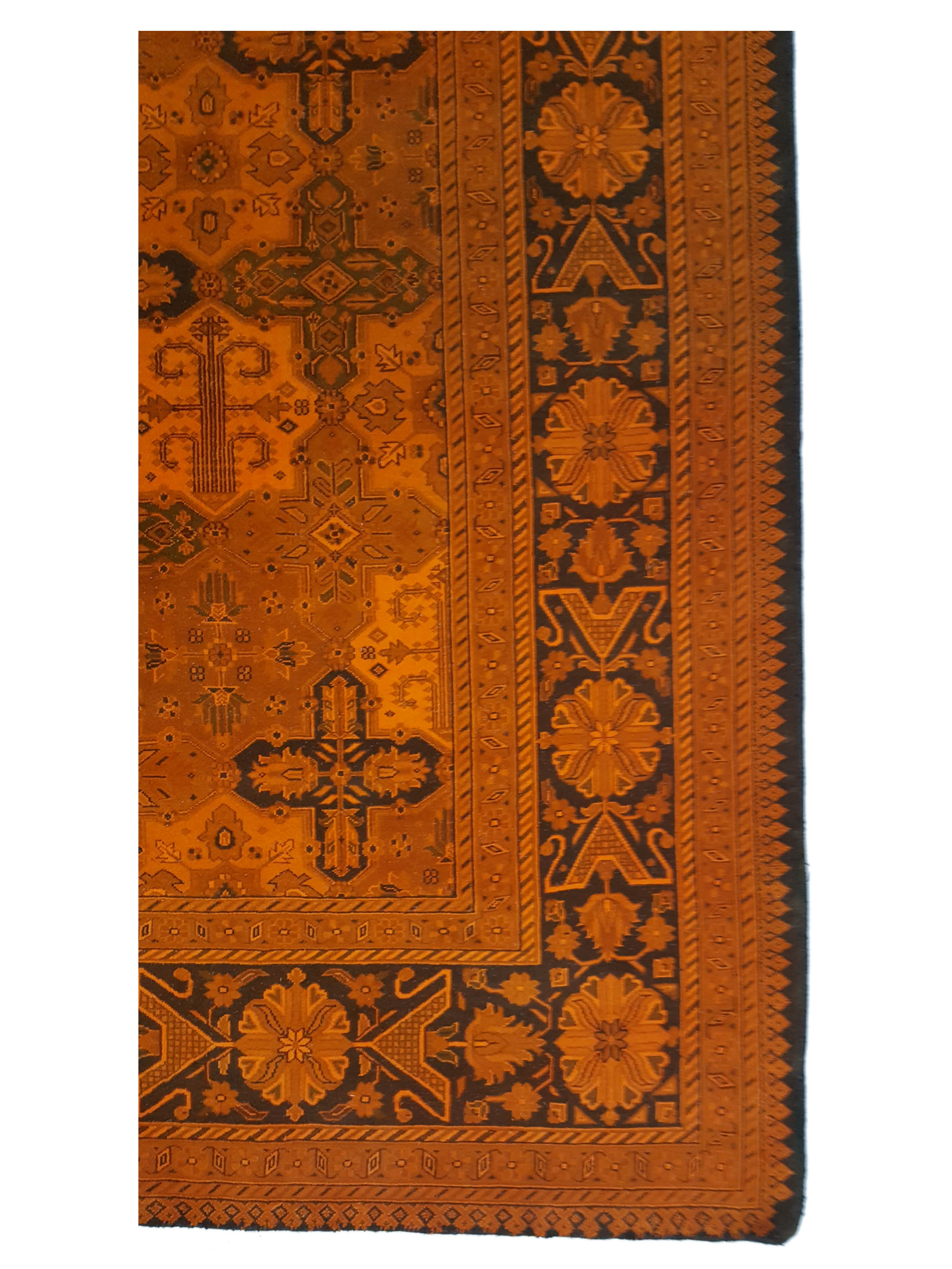 Jaipur Hand Knotted Orange 10x14 - Image 4 of 6