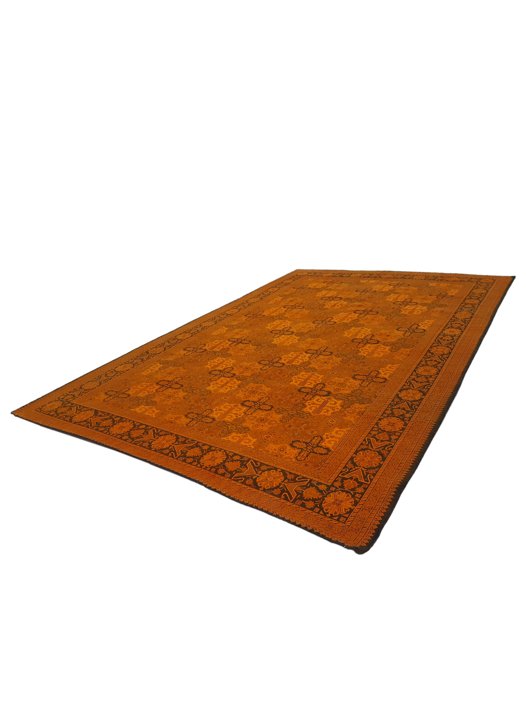 Jaipur Hand Knotted Orange 10x14 - Image 6 of 6