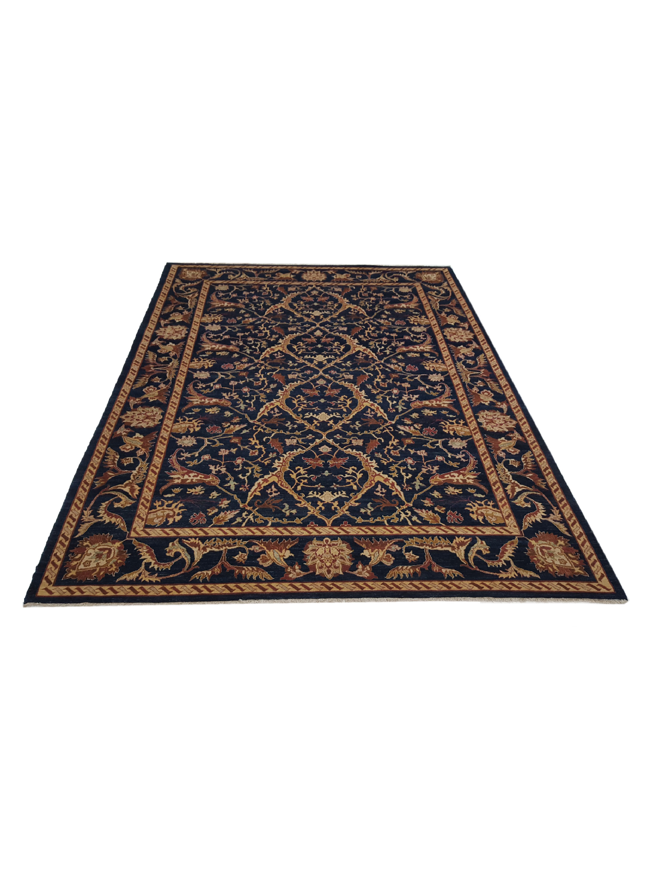 Ziegler Hand Knotted Blue 10x13 - Image 2 of 6