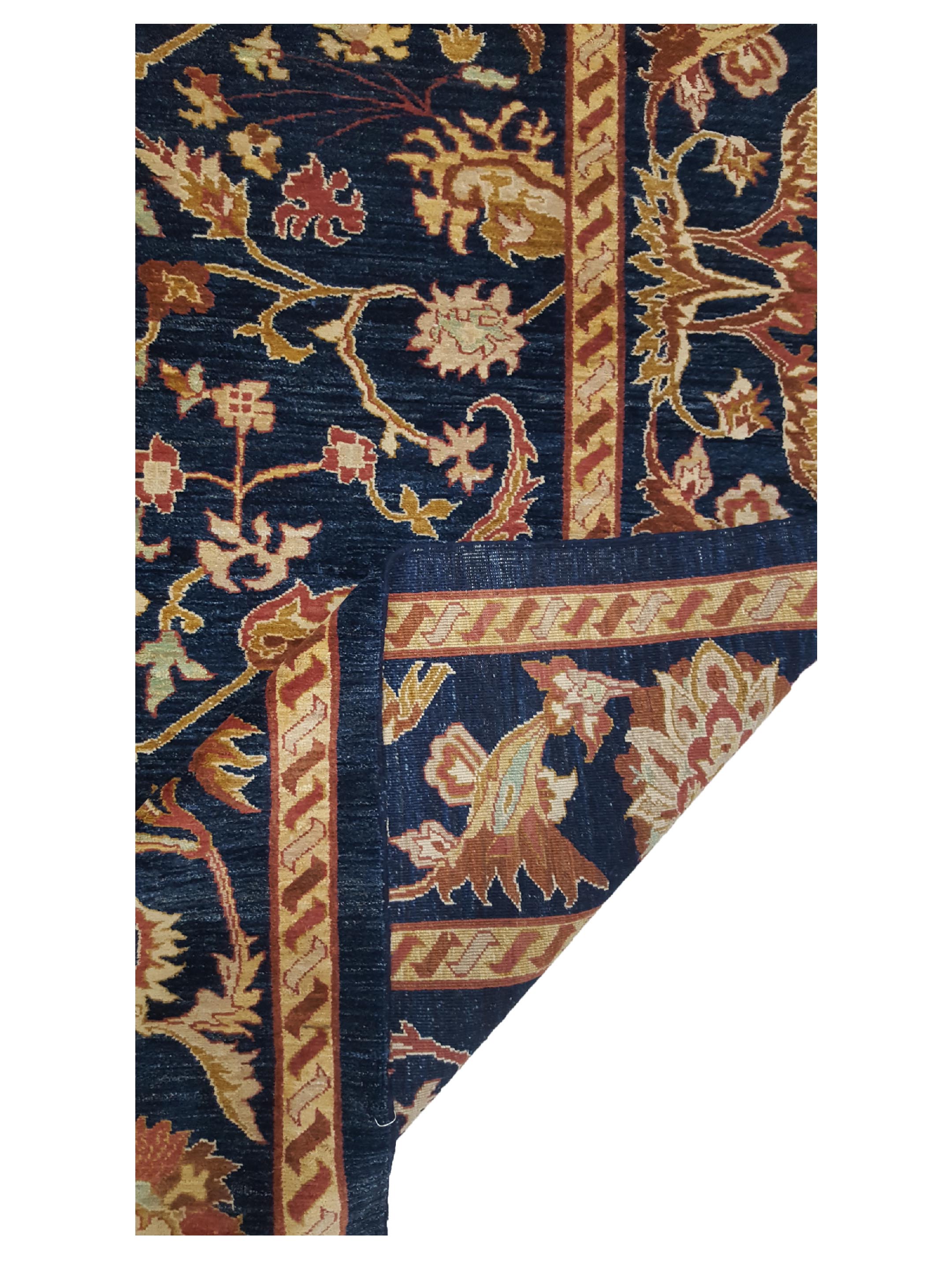 Ziegler Hand Knotted Blue 10x13 - Image 3 of 6