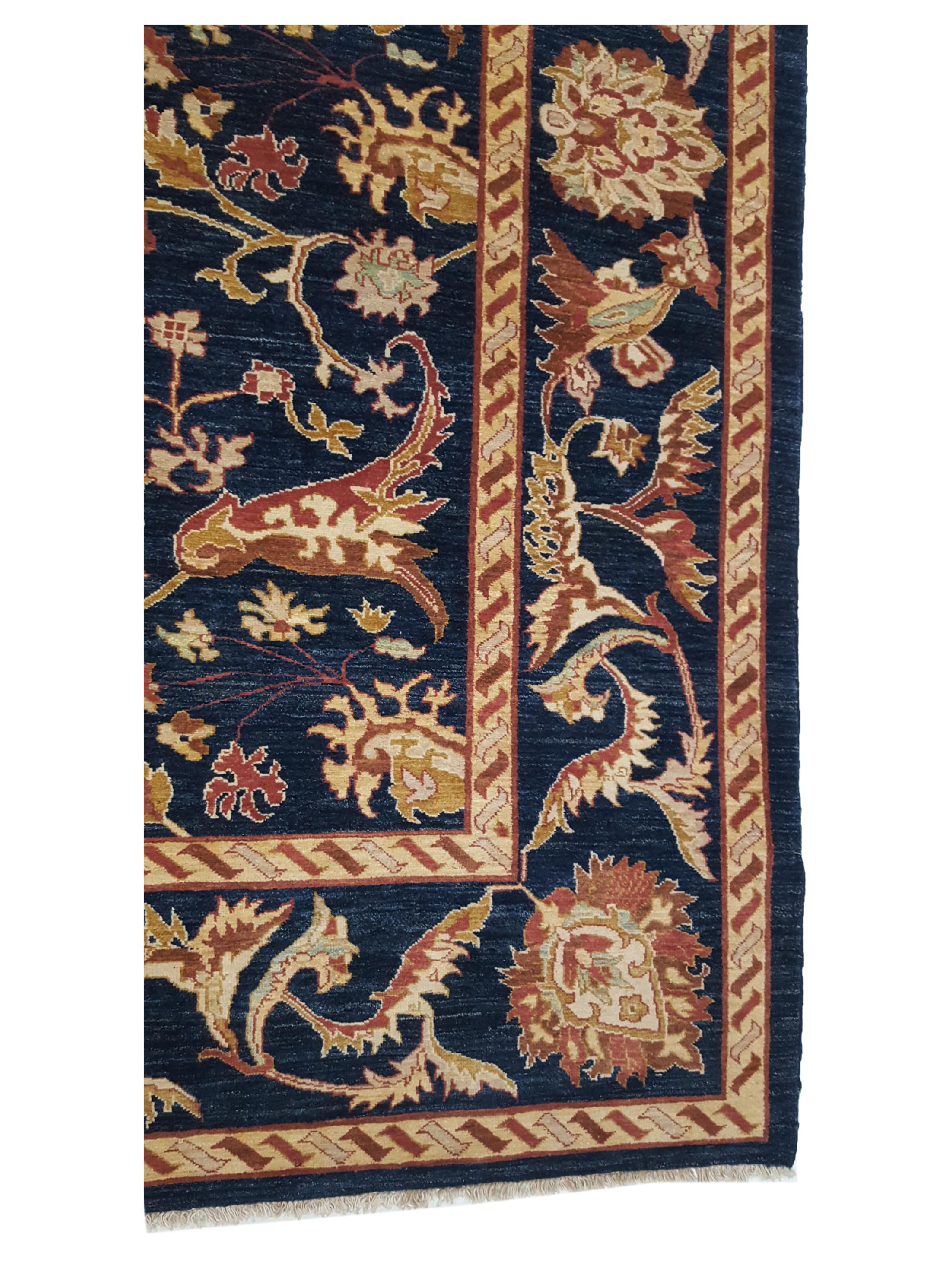 Ziegler Hand Knotted Blue 10x13 - Image 4 of 6