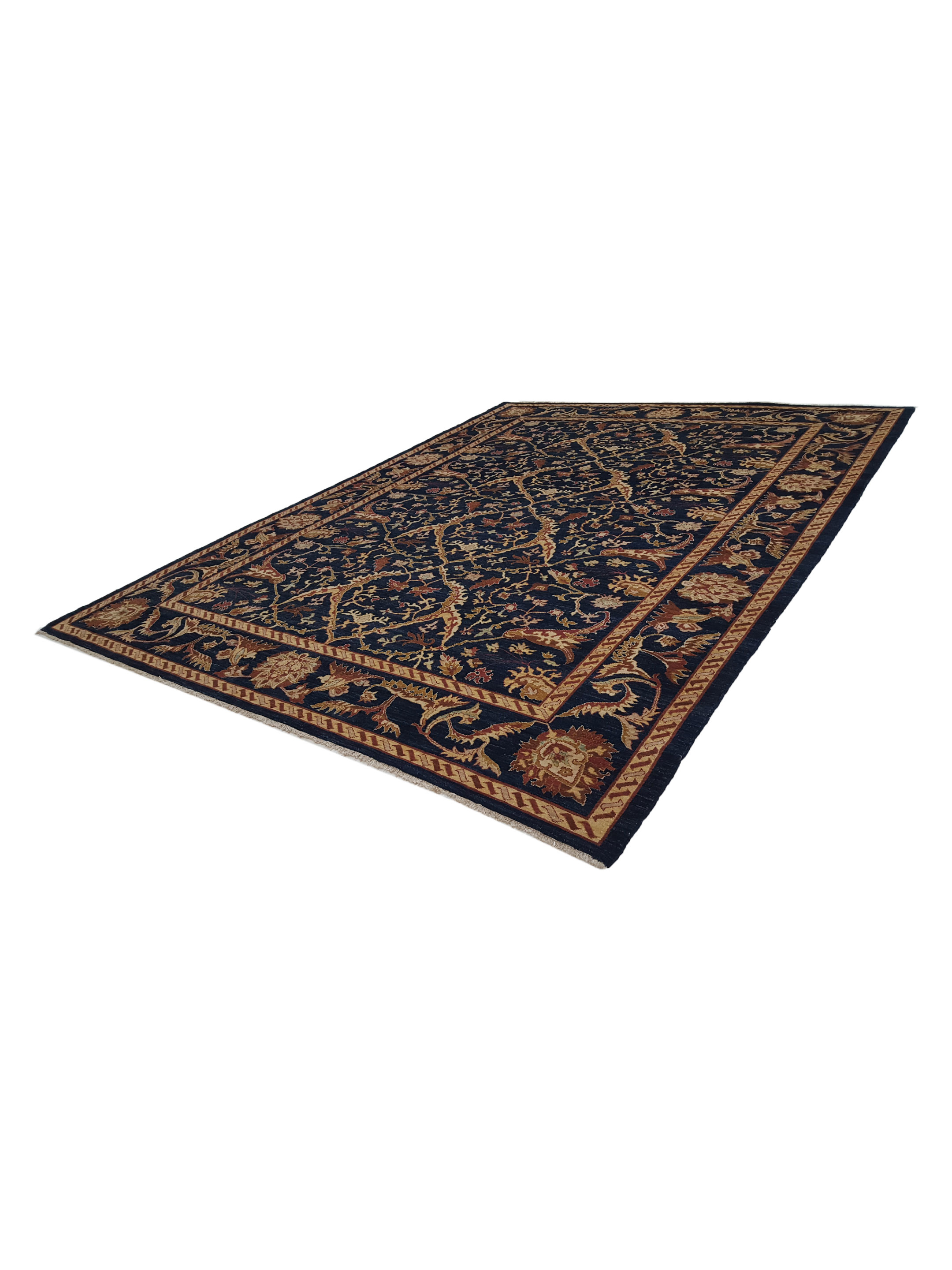 Ziegler Hand Knotted Blue 10x13 - Image 6 of 6