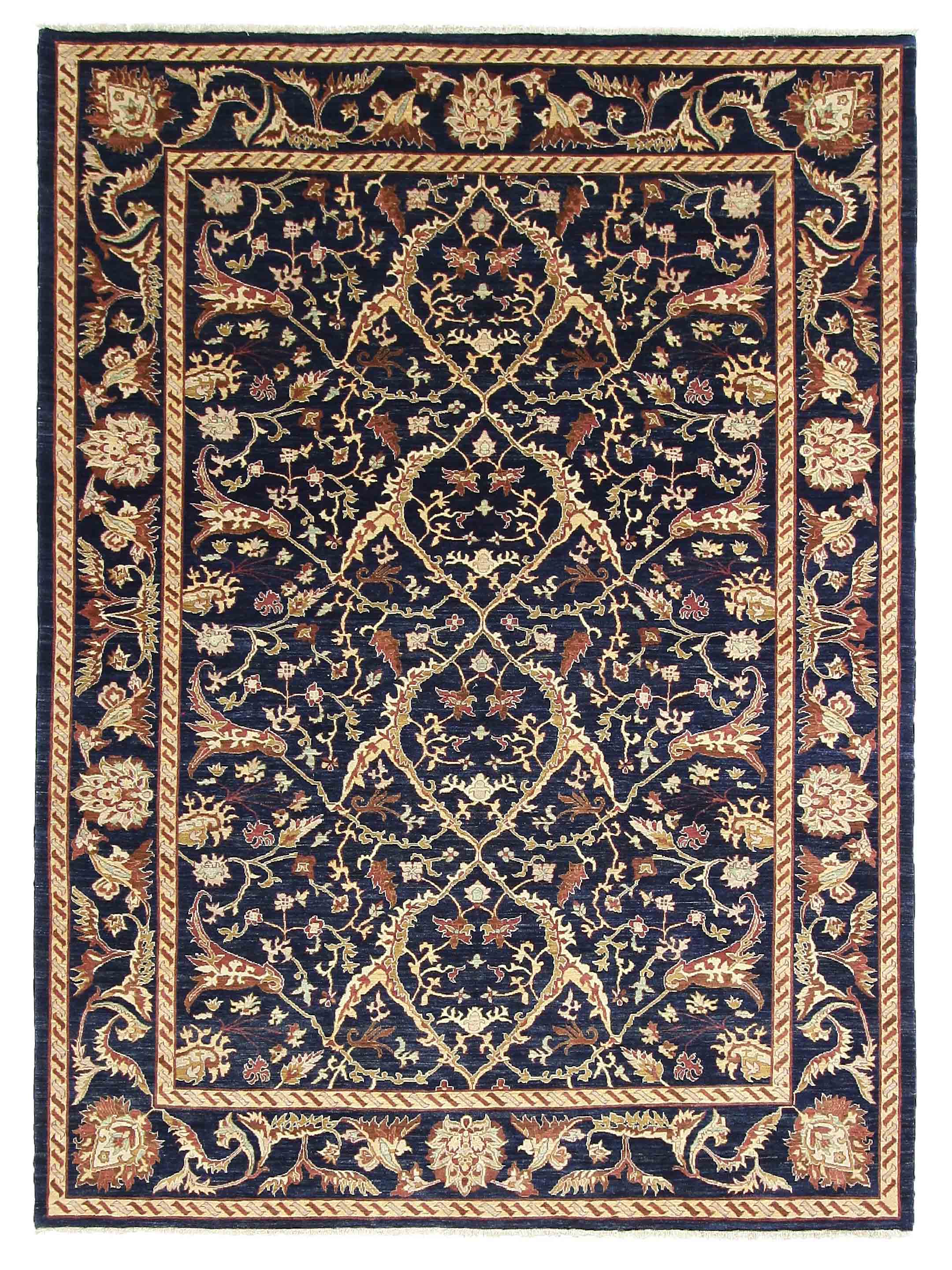 Ziegler Hand Knotted Blue 10x13