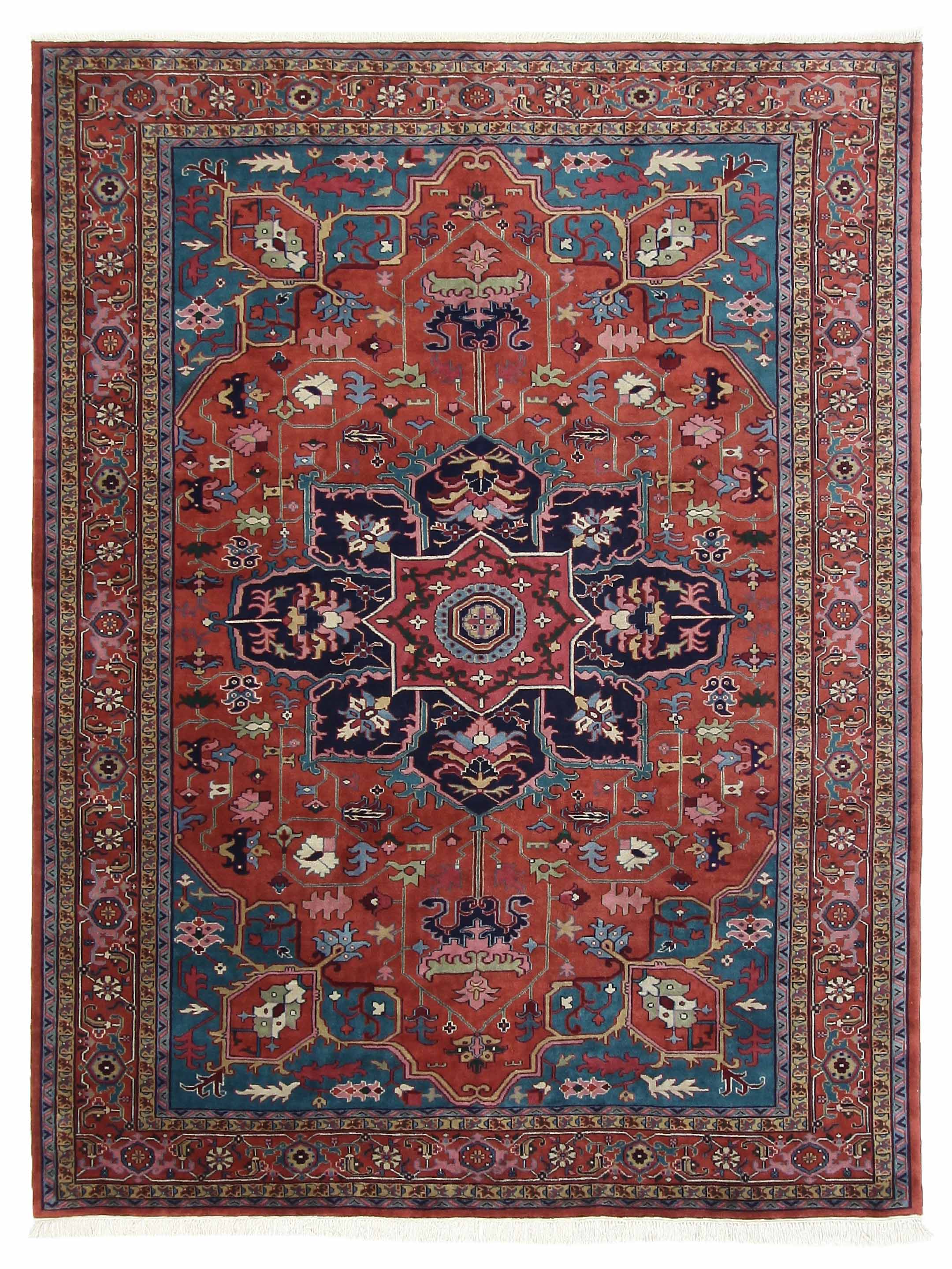 Turkestan Hand Knotted Rust 10x13