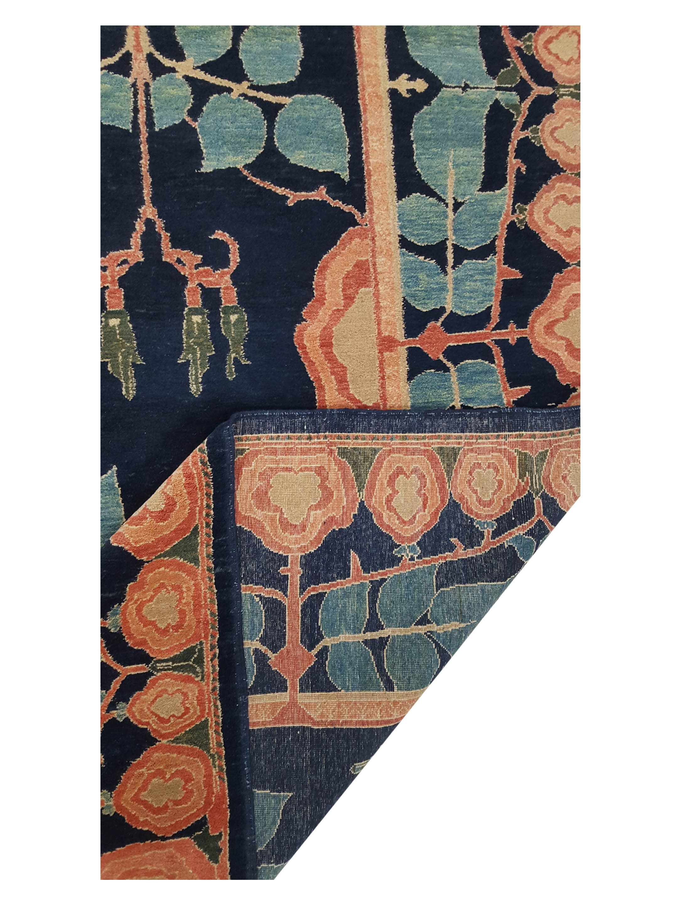 Turkish Knot Hand Knotted Blue 12x16 - Image 3 of 6