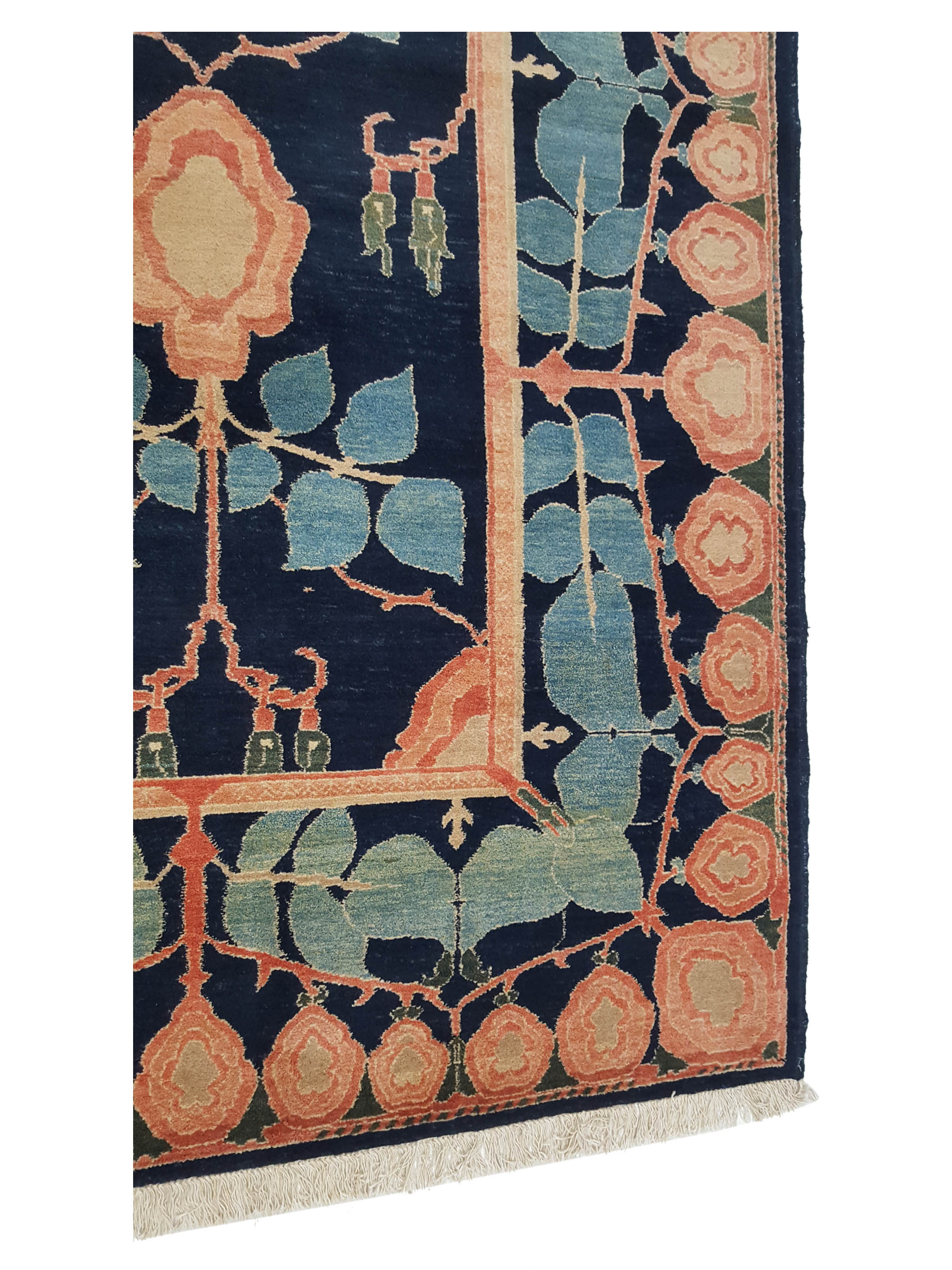 Turkish Knot Hand Knotted Blue 12x16 - Image 4 of 6