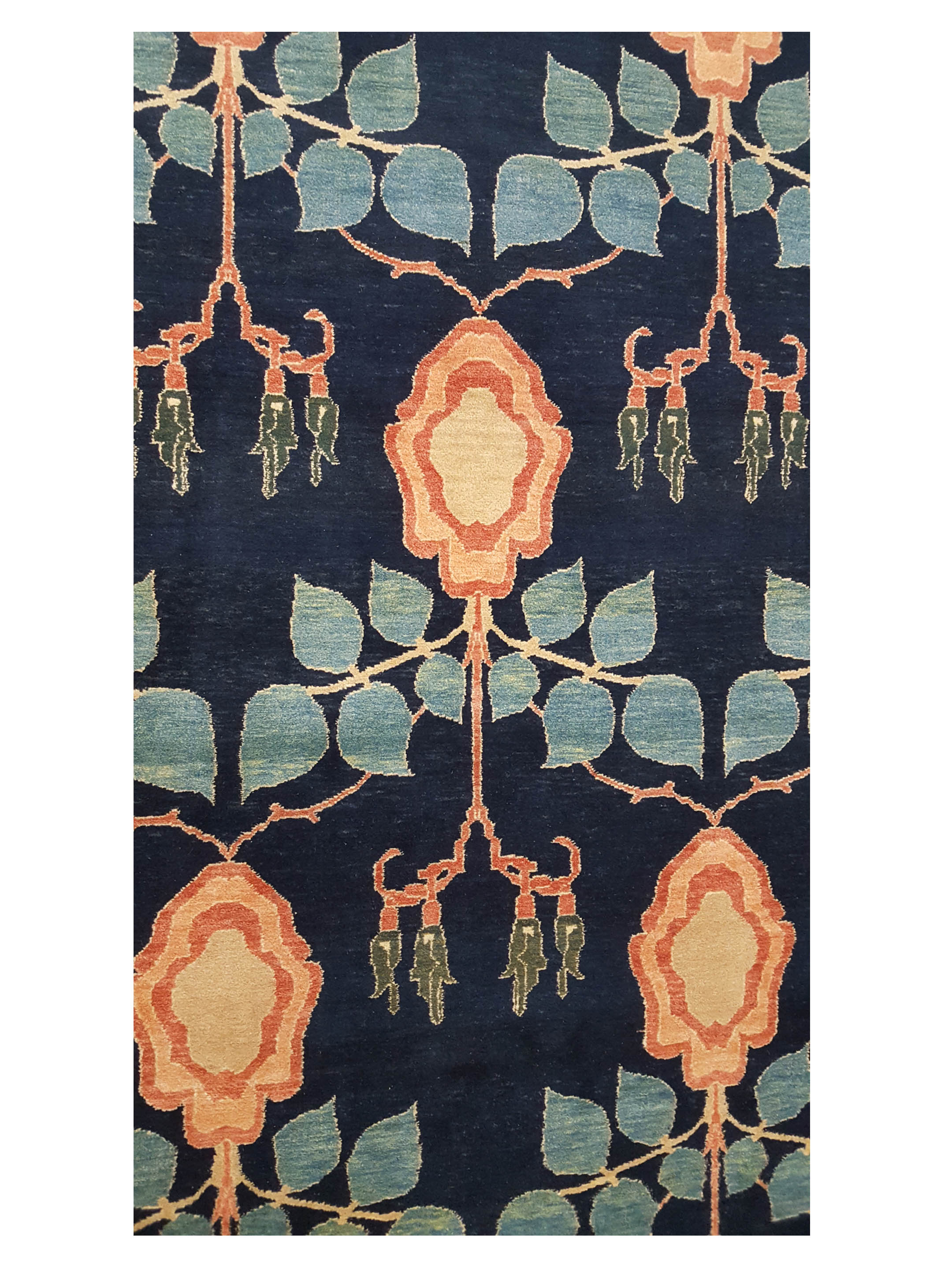 Turkish Knot Hand Knotted Blue 12x16 - Image 5 of 6