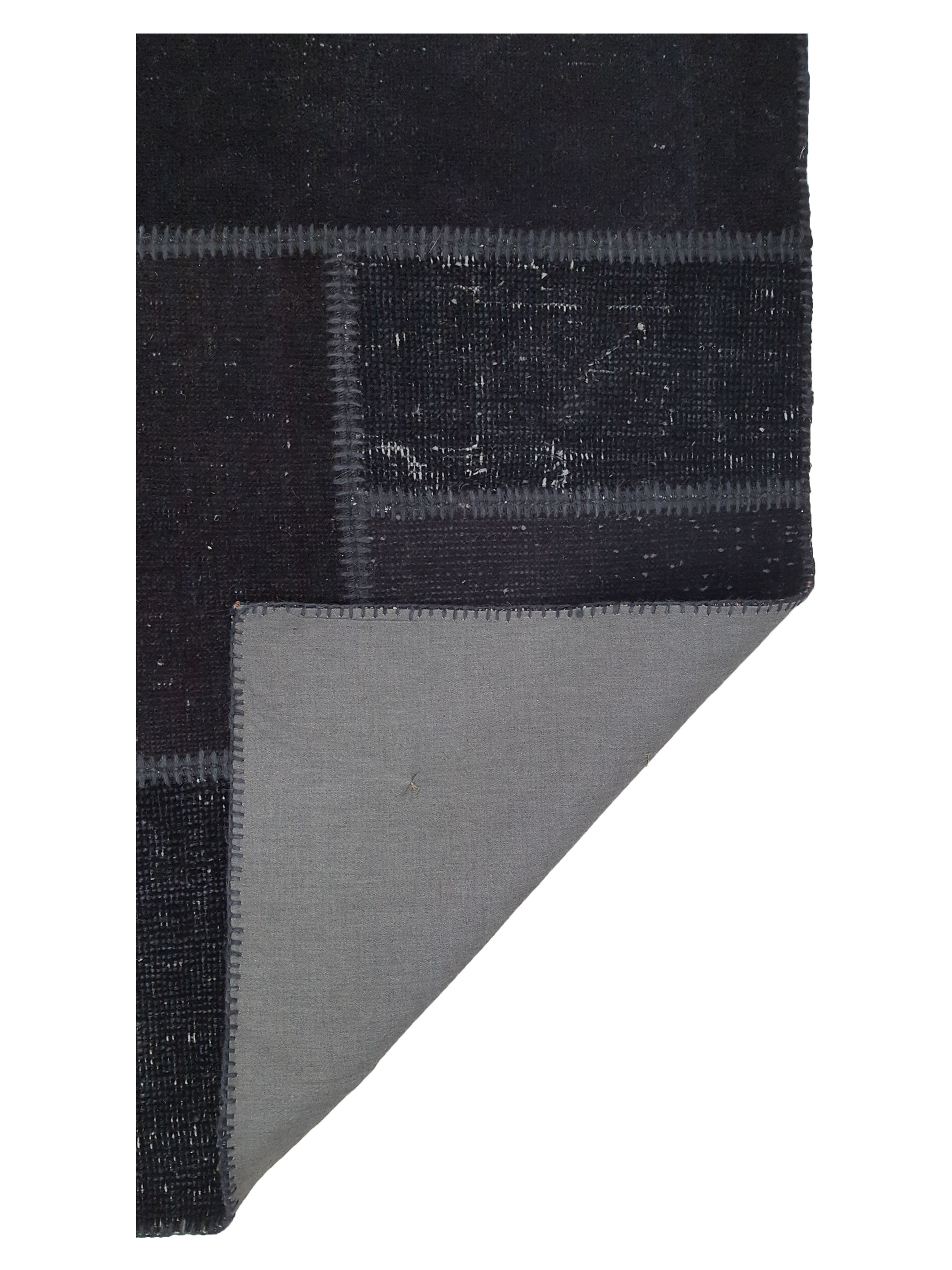 Patchwork Hand Knotted Brown 6x9 - Image 2 of 2