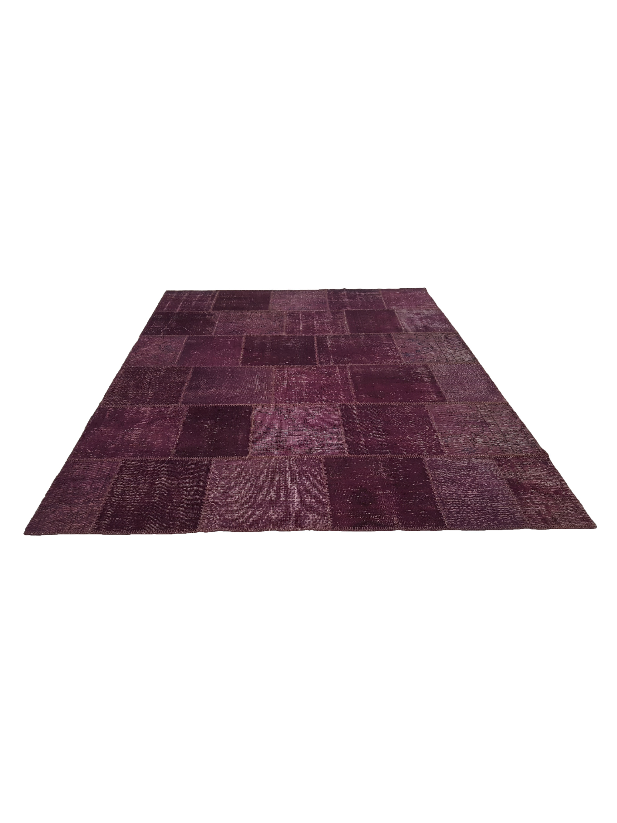 Patchwork Hand Knotted Chery 8x10 - Image 2 of 6