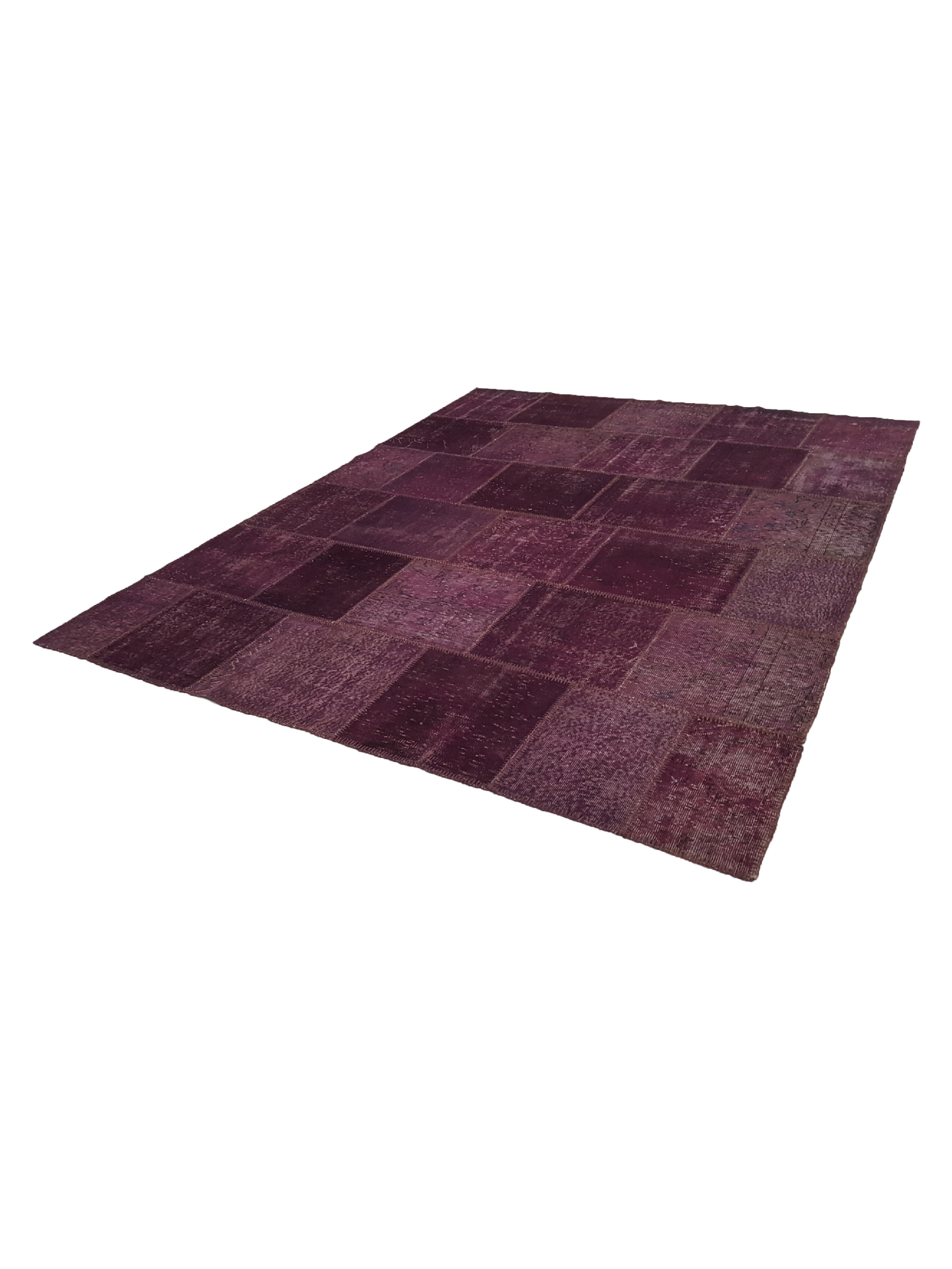Patchwork Hand Knotted Chery 8x10 - Image 6 of 6