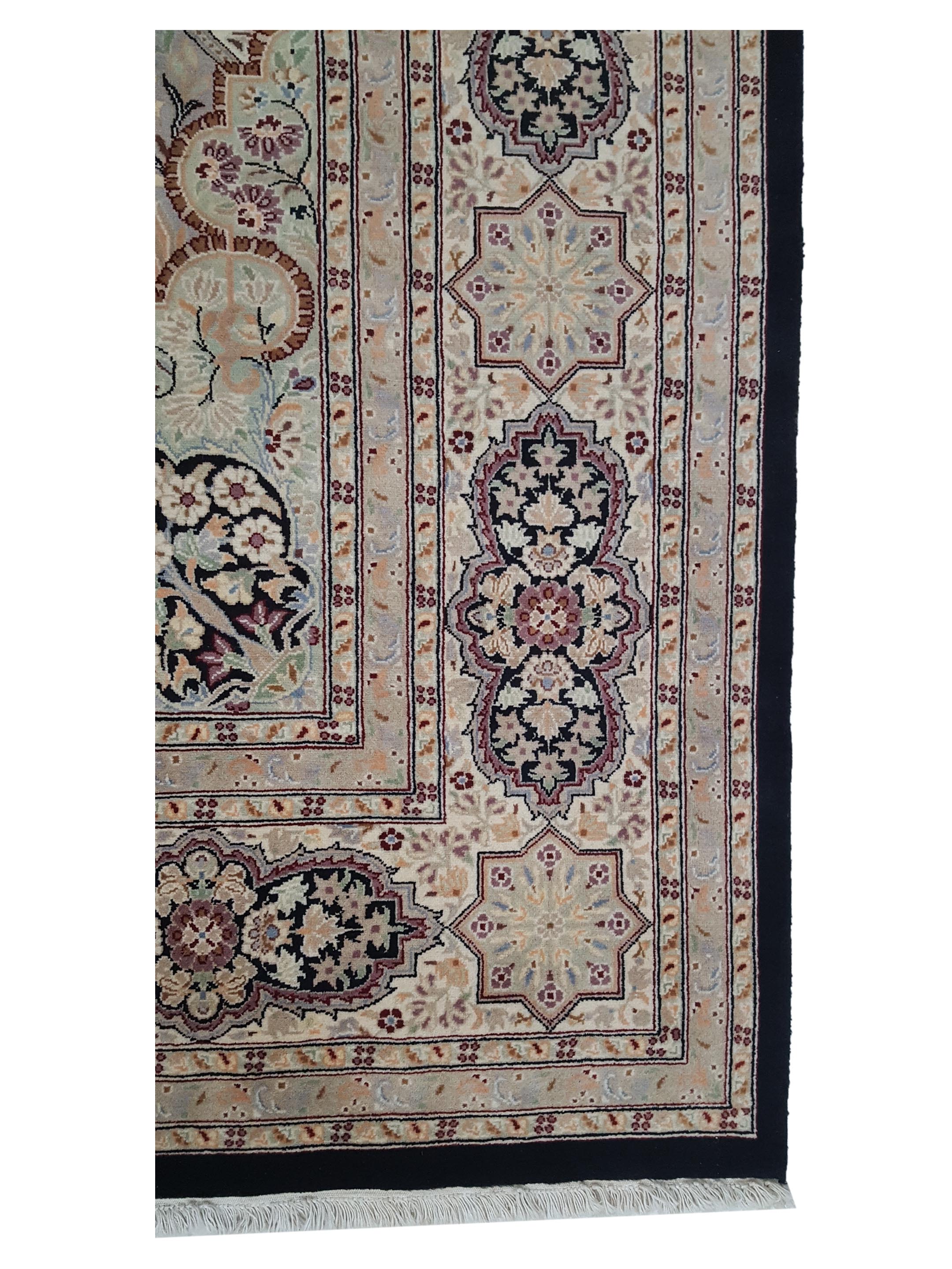 Classic Hand Knotted Black 9x13 - Image 4 of 6