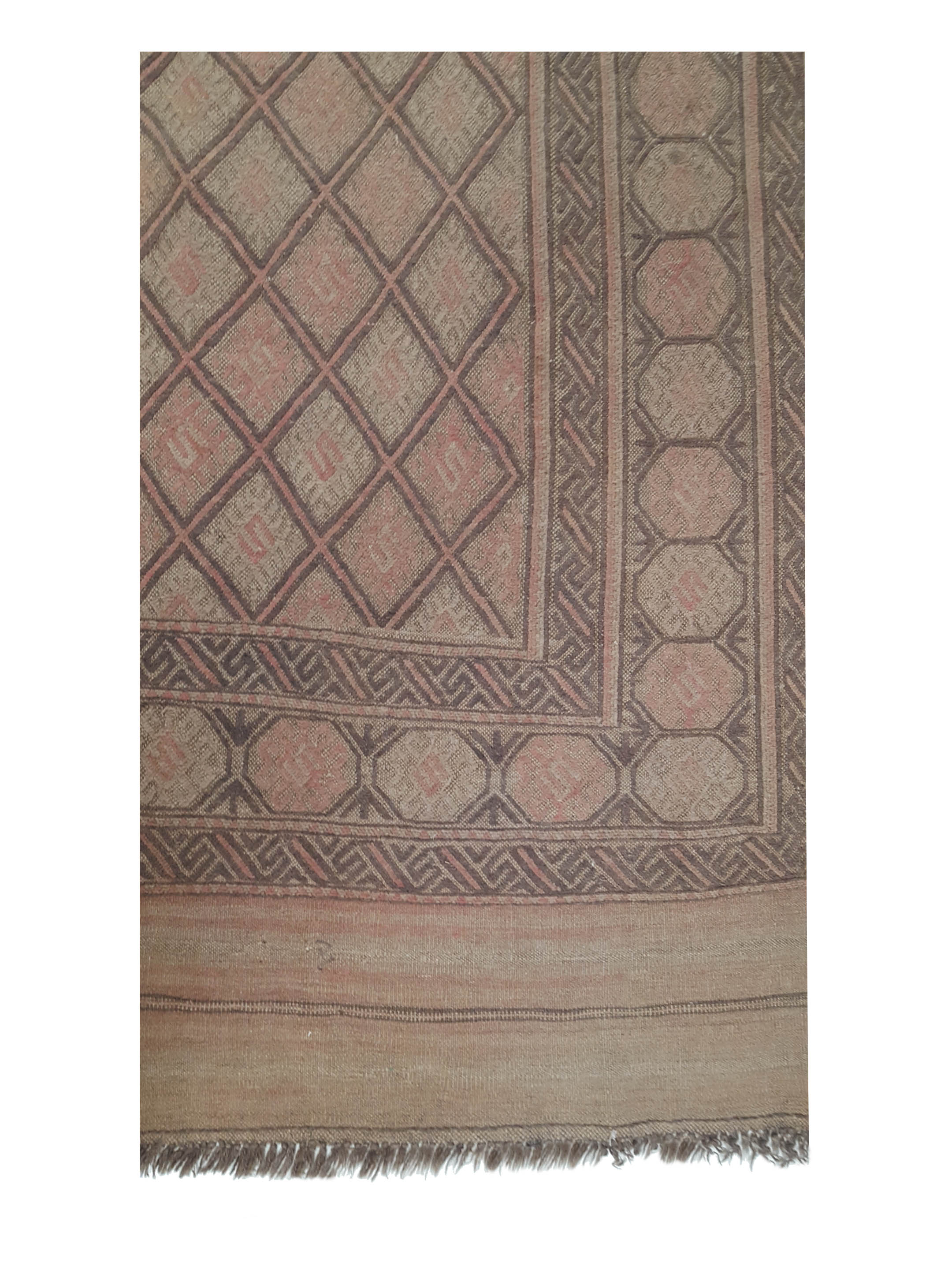 Uzbak Hand Knotted Brown 6x9 - Image 4 of 6