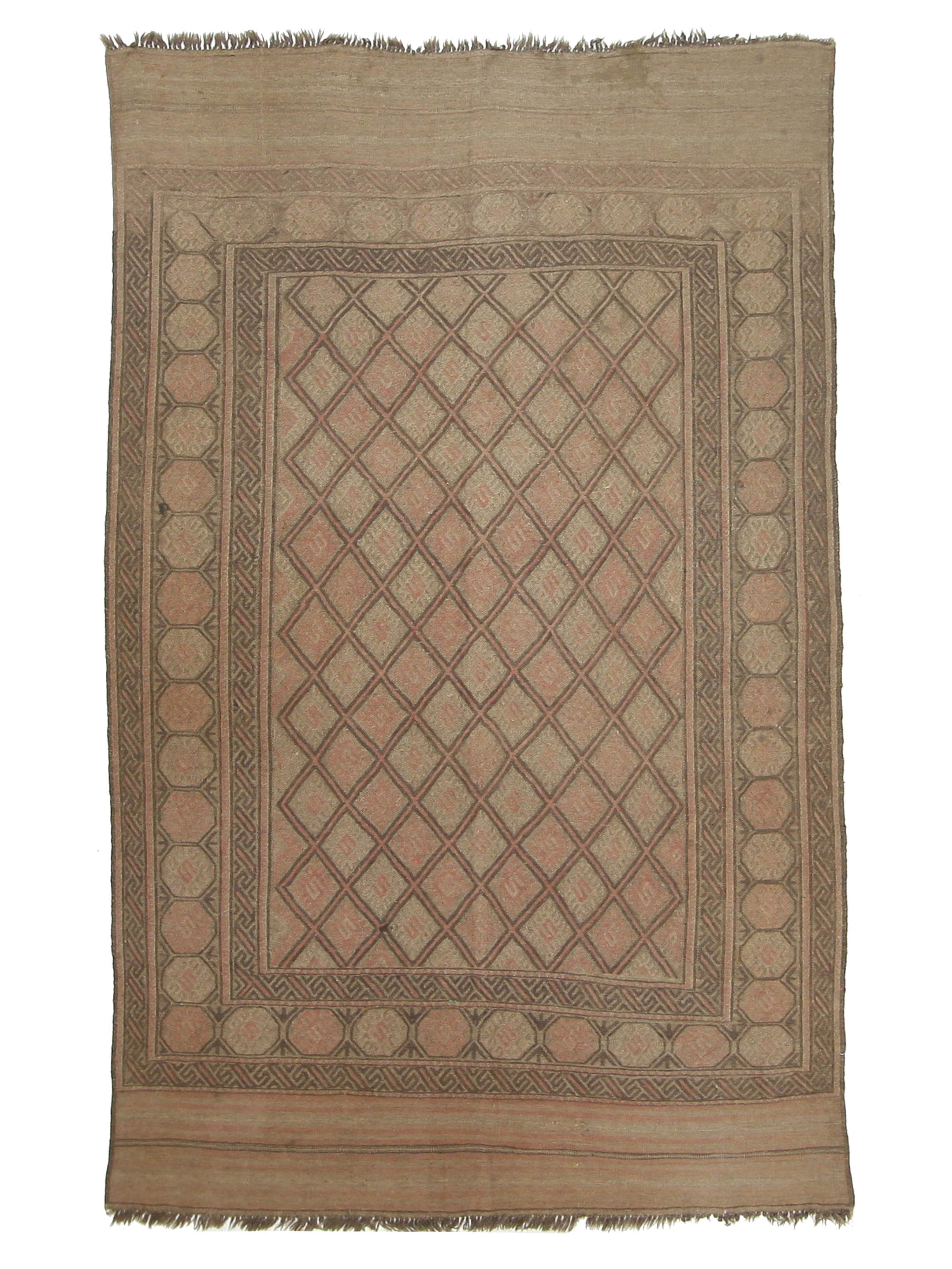 Uzbak Hand Knotted Brown 6x9