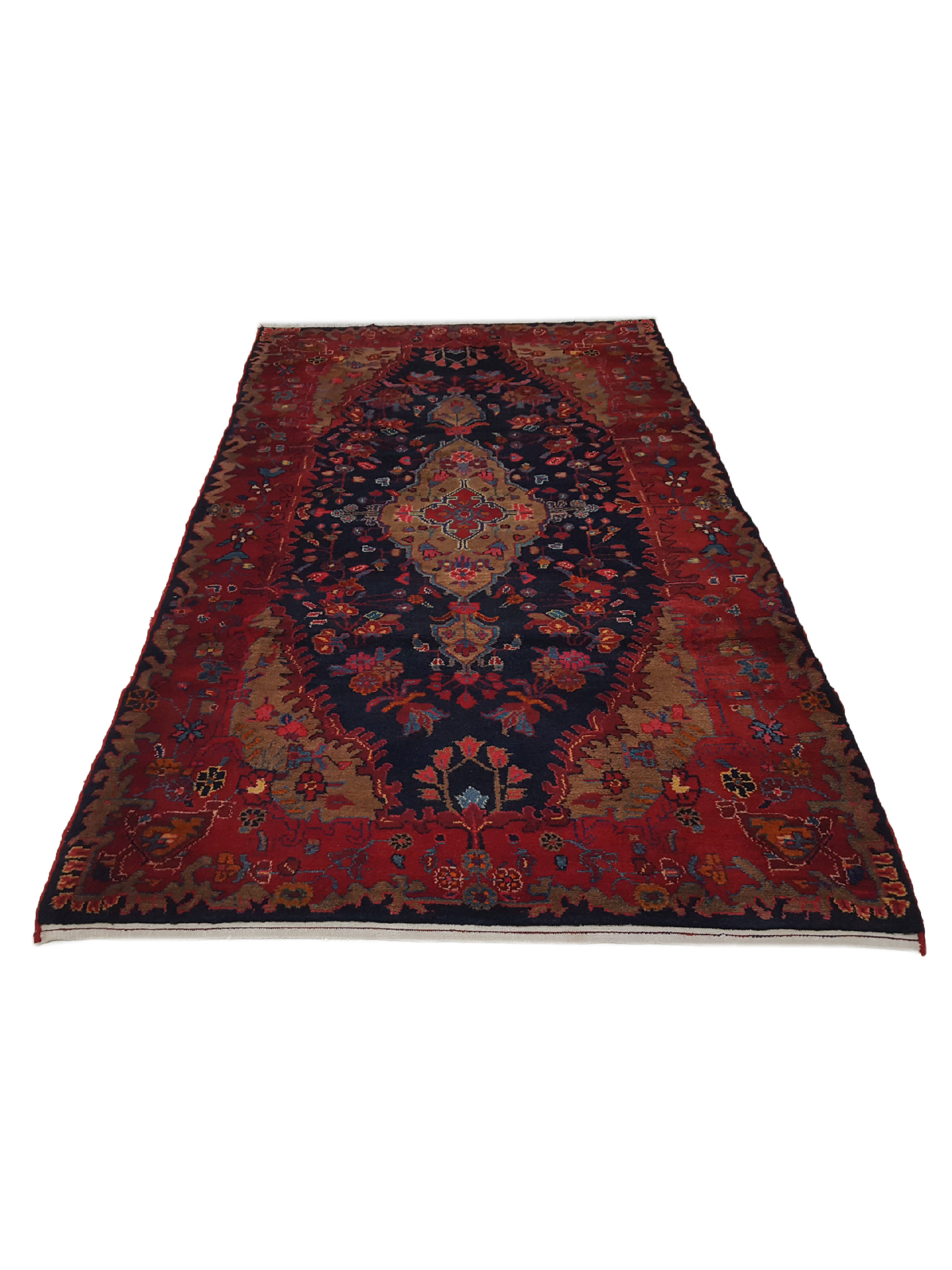 Hamadan Hand Knotted Red 5x8 - Image 2 of 6
