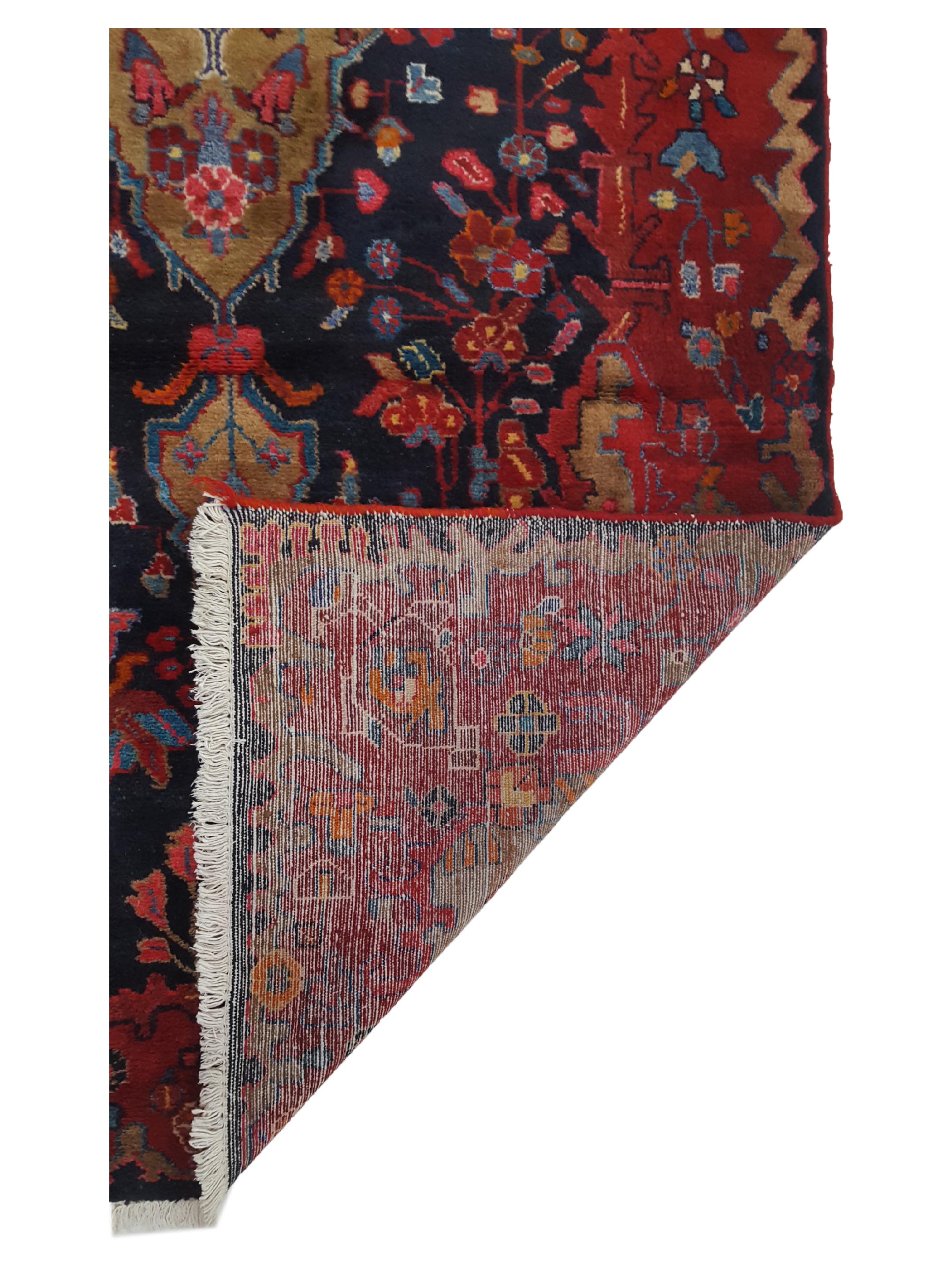 Hamadan Hand Knotted Red 5x8 - Image 3 of 6