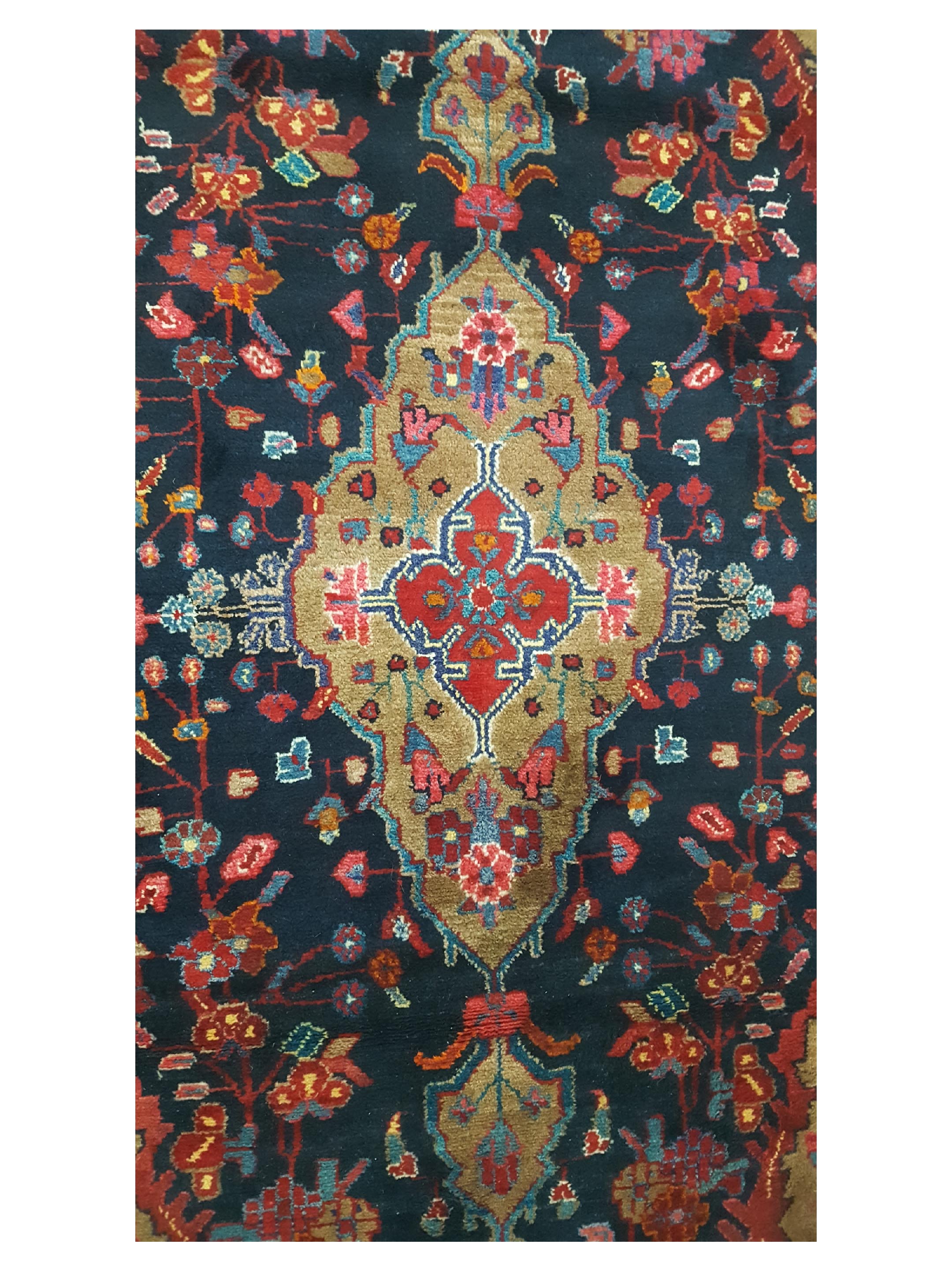 Hamadan Hand Knotted Red 5x8 - Image 5 of 6