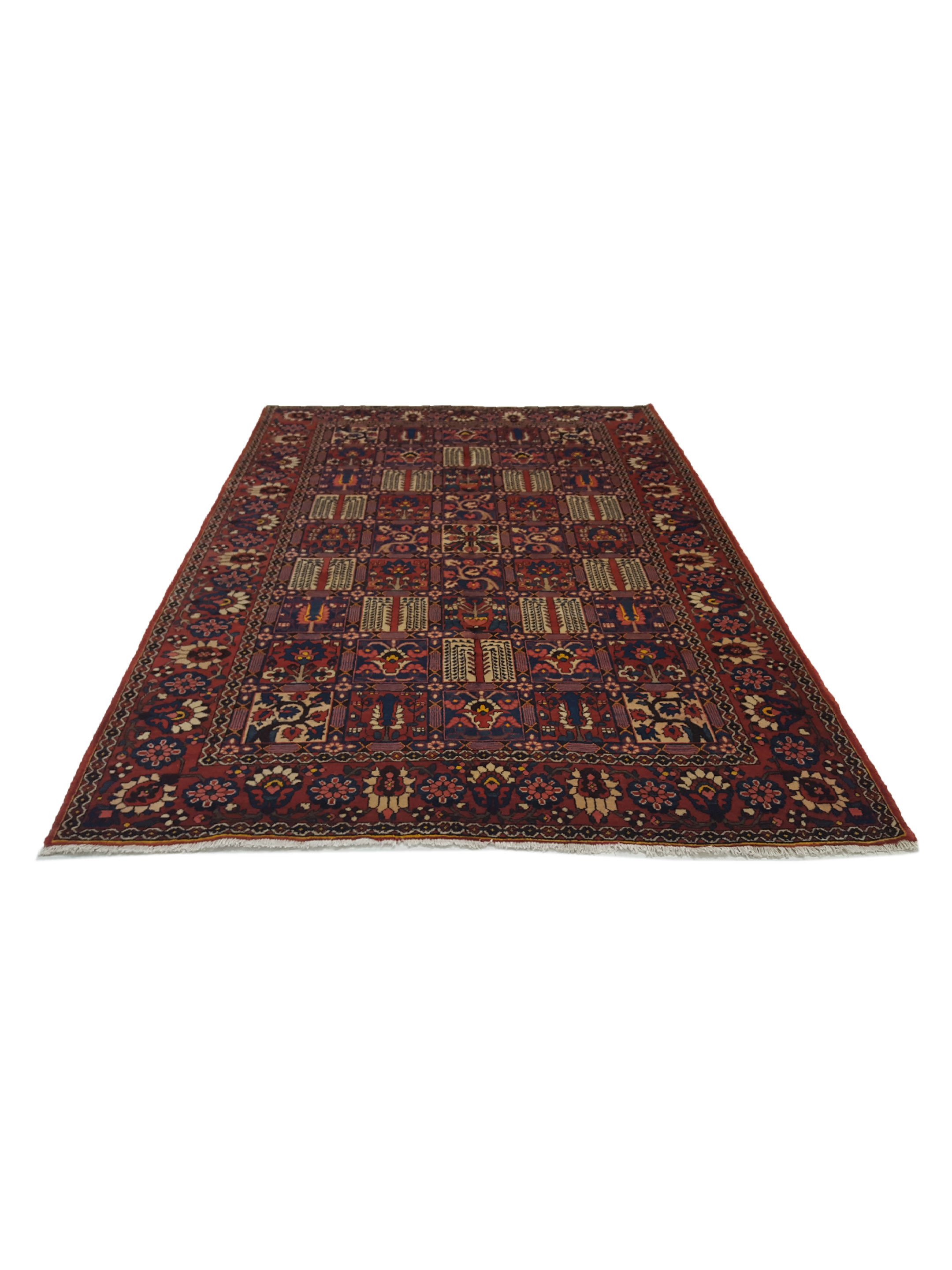 Bakhtiyari Hand Knotted Red 7x11 - Image 2 of 6