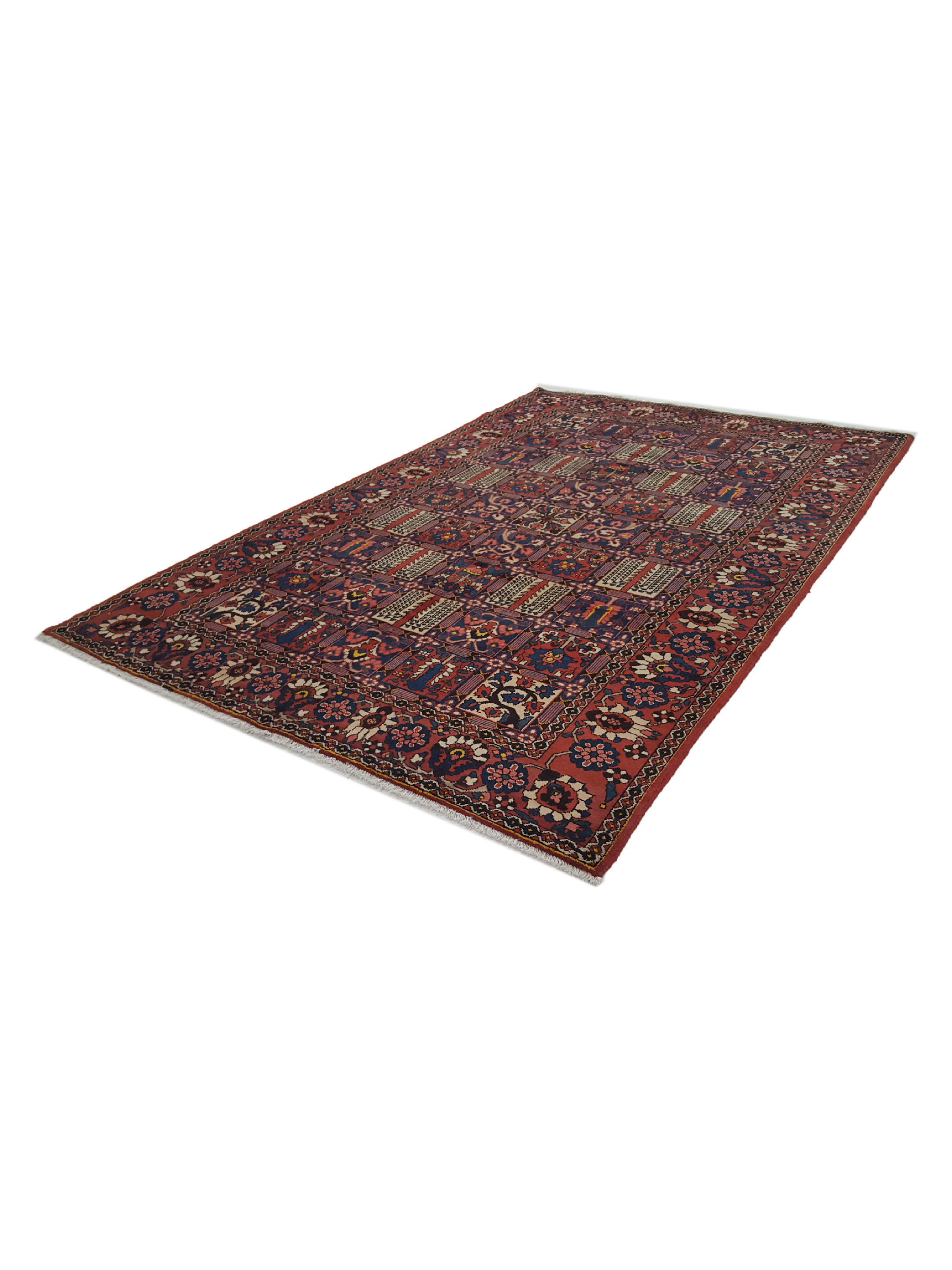 Bakhtiyari Hand Knotted Red 7x11 - Image 6 of 6
