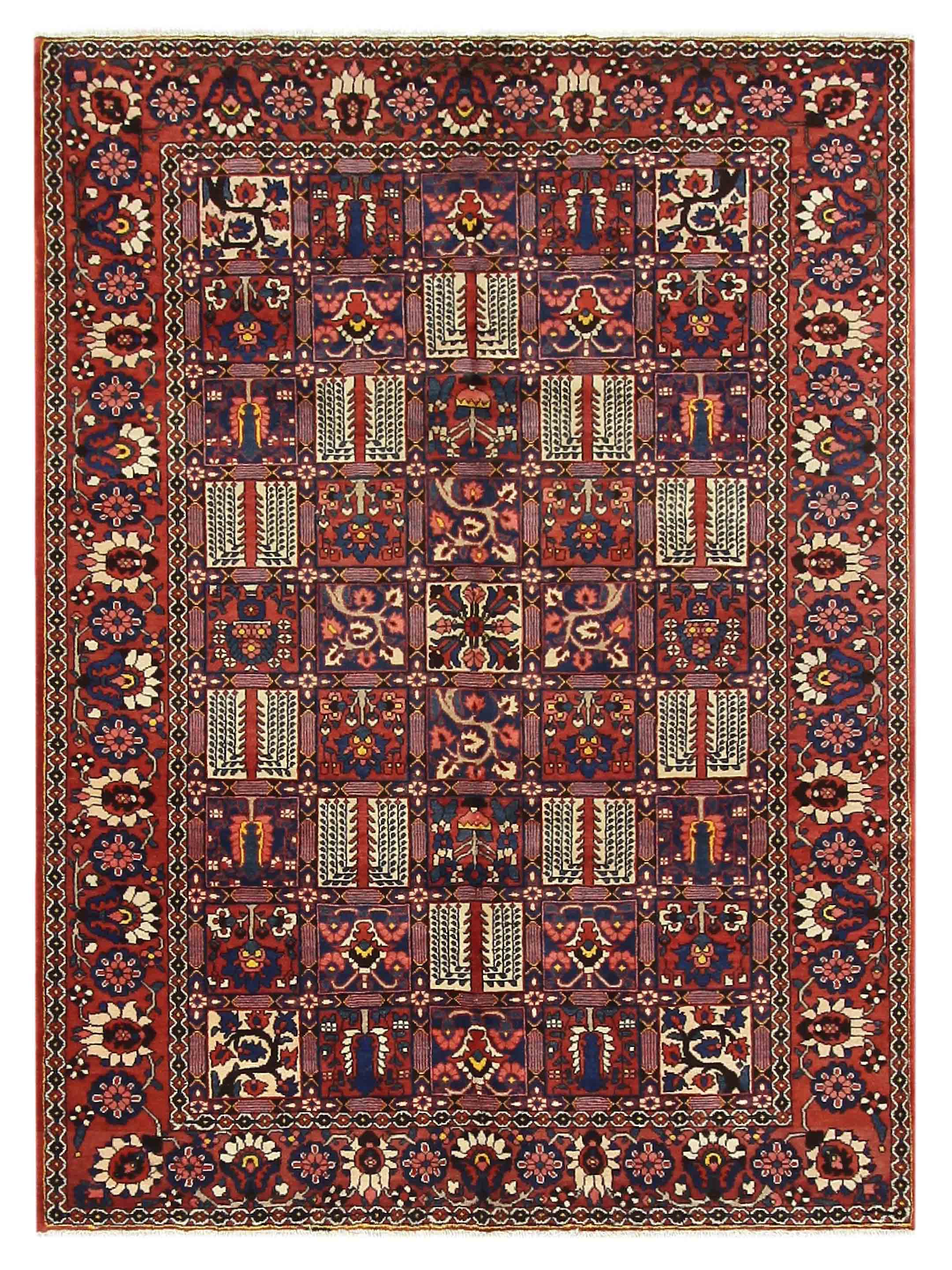 Bakhtiyari Hand Knotted Red 7x11