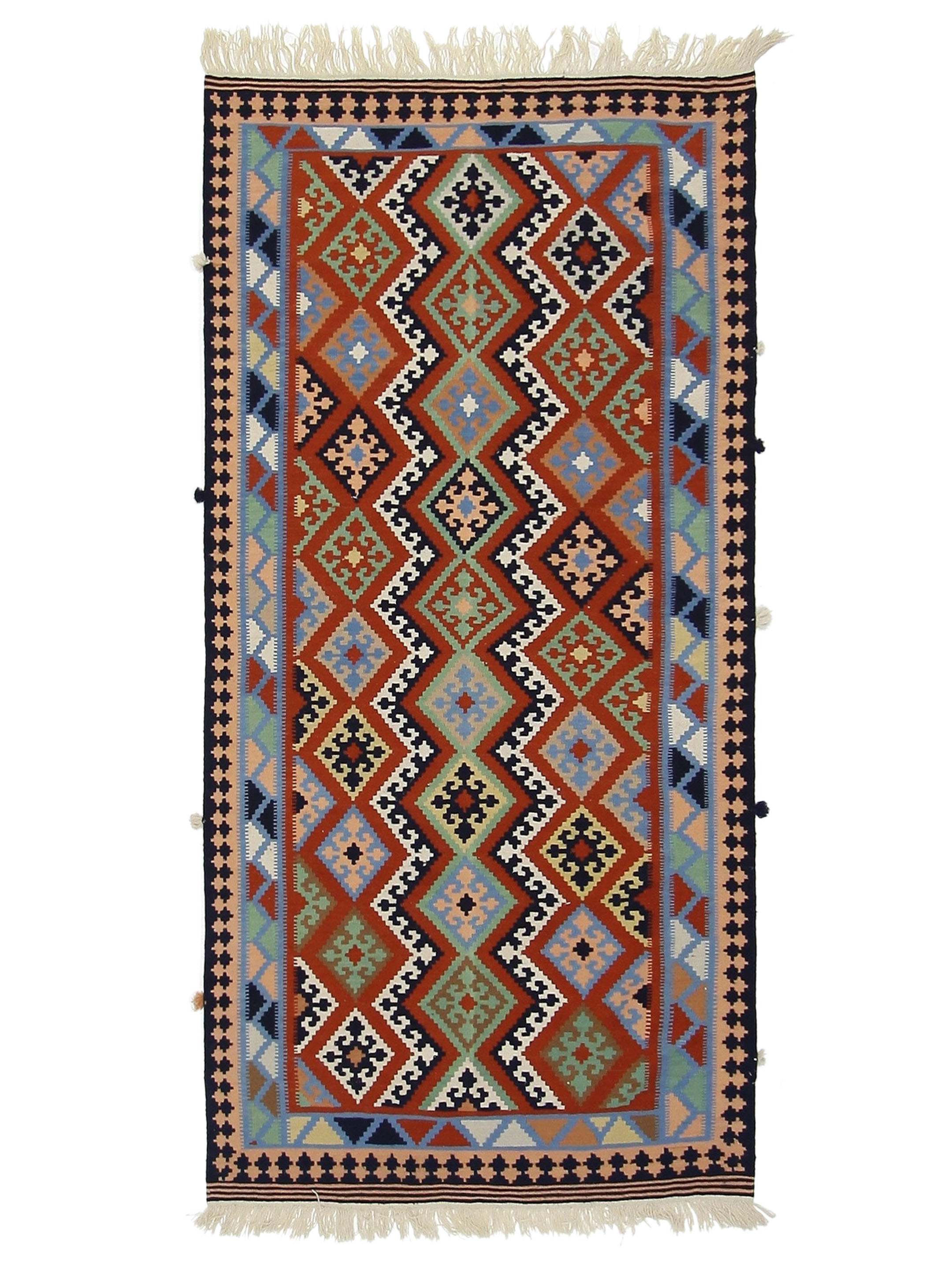 Kilim Hand Woven Navy 5x10