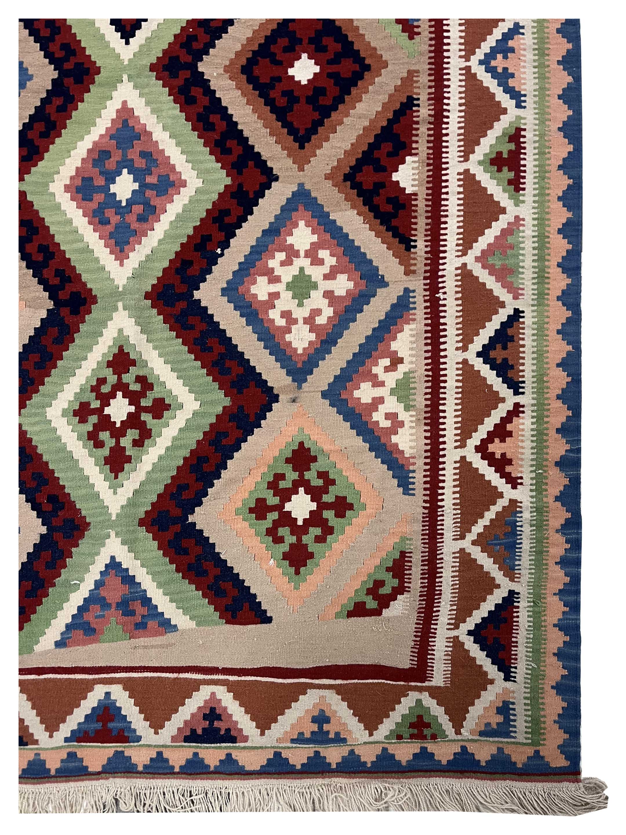 Kilim Hand Woven Blue 5x10 - Image 2 of 3