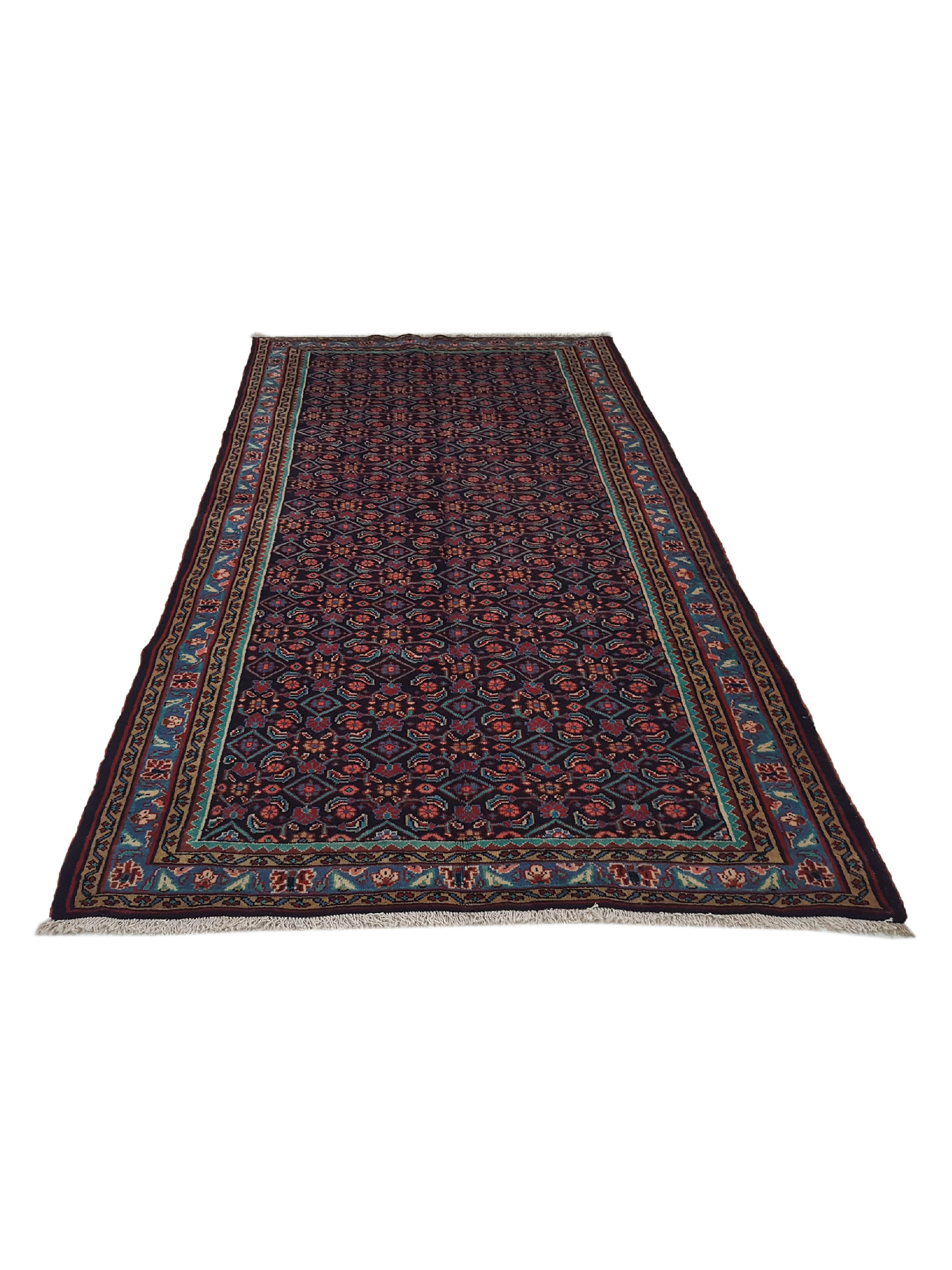 Mahal Hand Knotted Navy 6x11 - Image 2 of 6