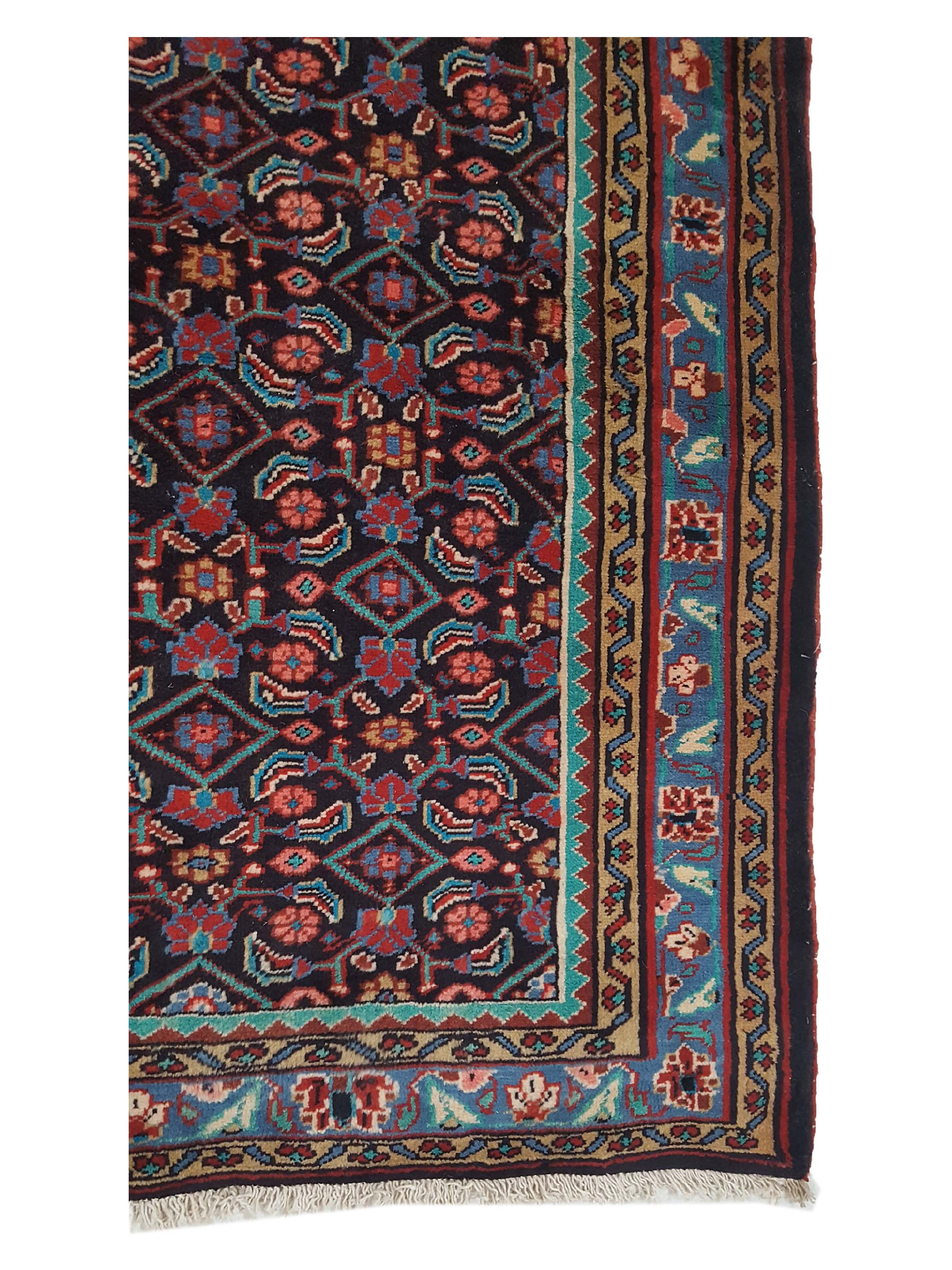 Mahal Hand Knotted Navy 6x11 - Image 4 of 6