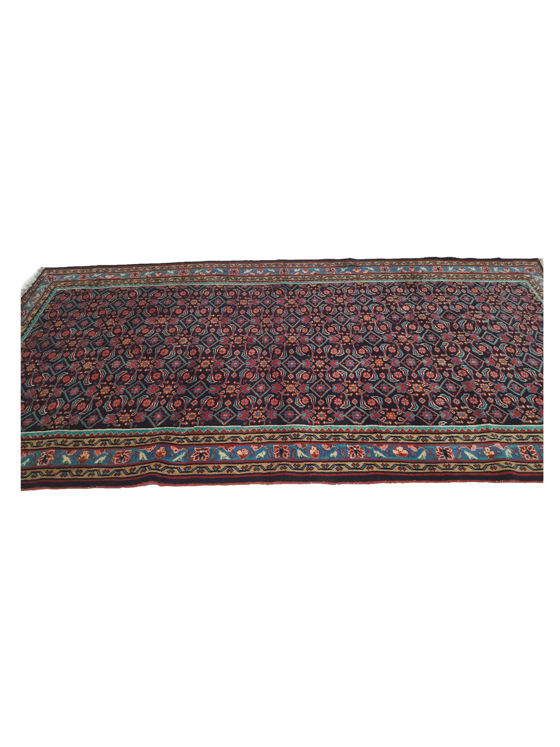 Mahal Hand Knotted Navy 6x11 - Image 5 of 6