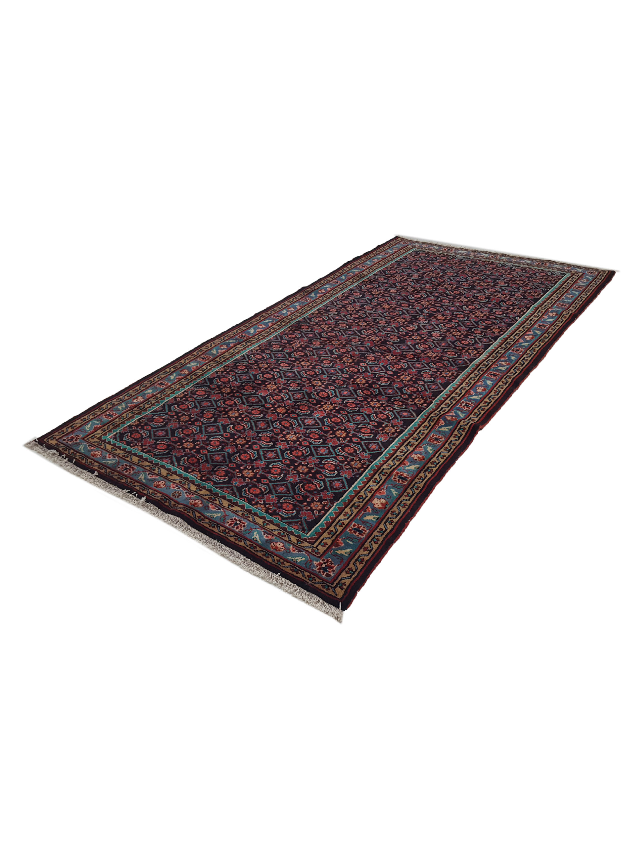 Mahal Hand Knotted Navy 6x11 - Image 6 of 6