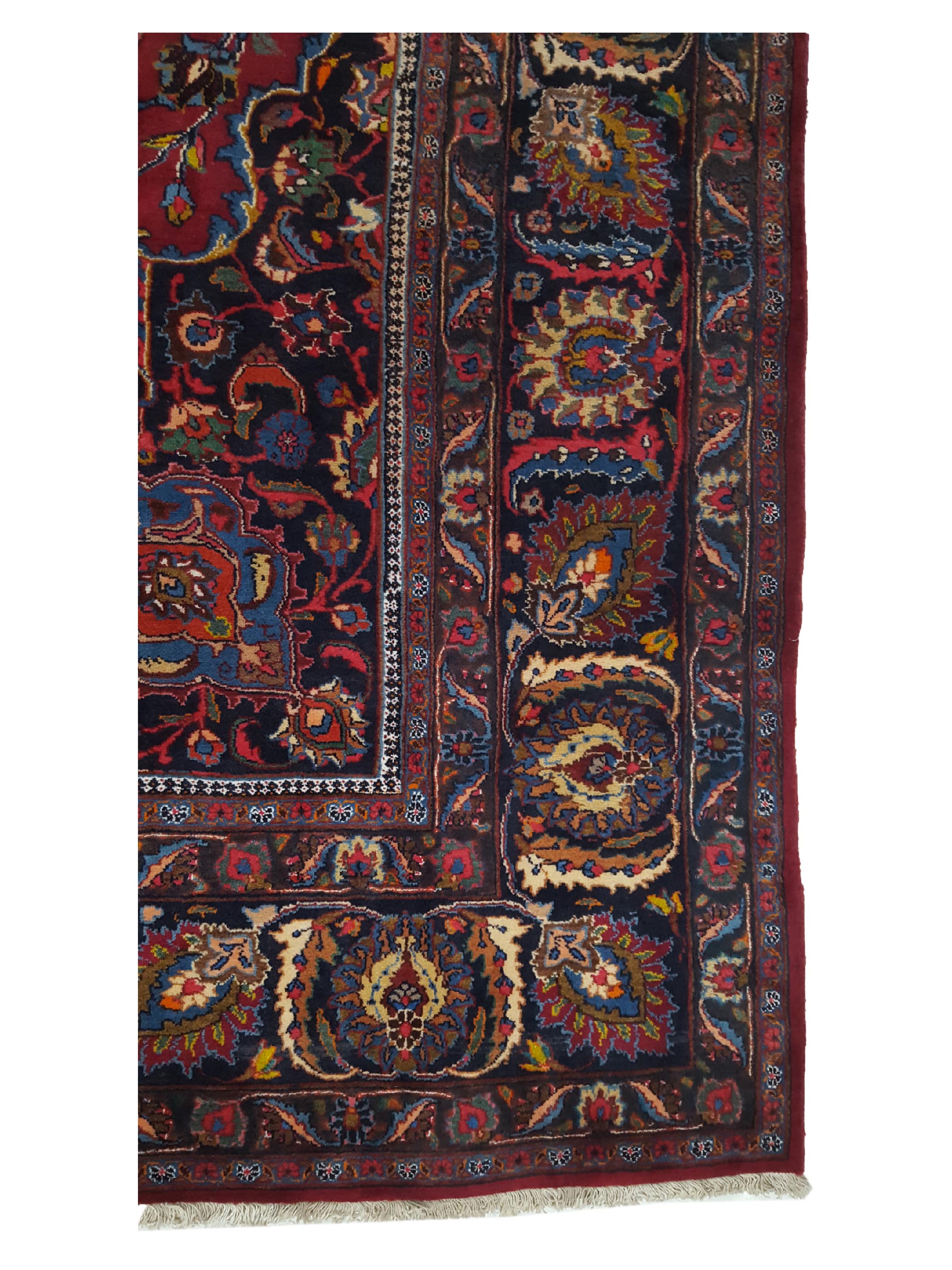 Mashad Semi Antique Burgundy 10x16 - Image 4 of 6