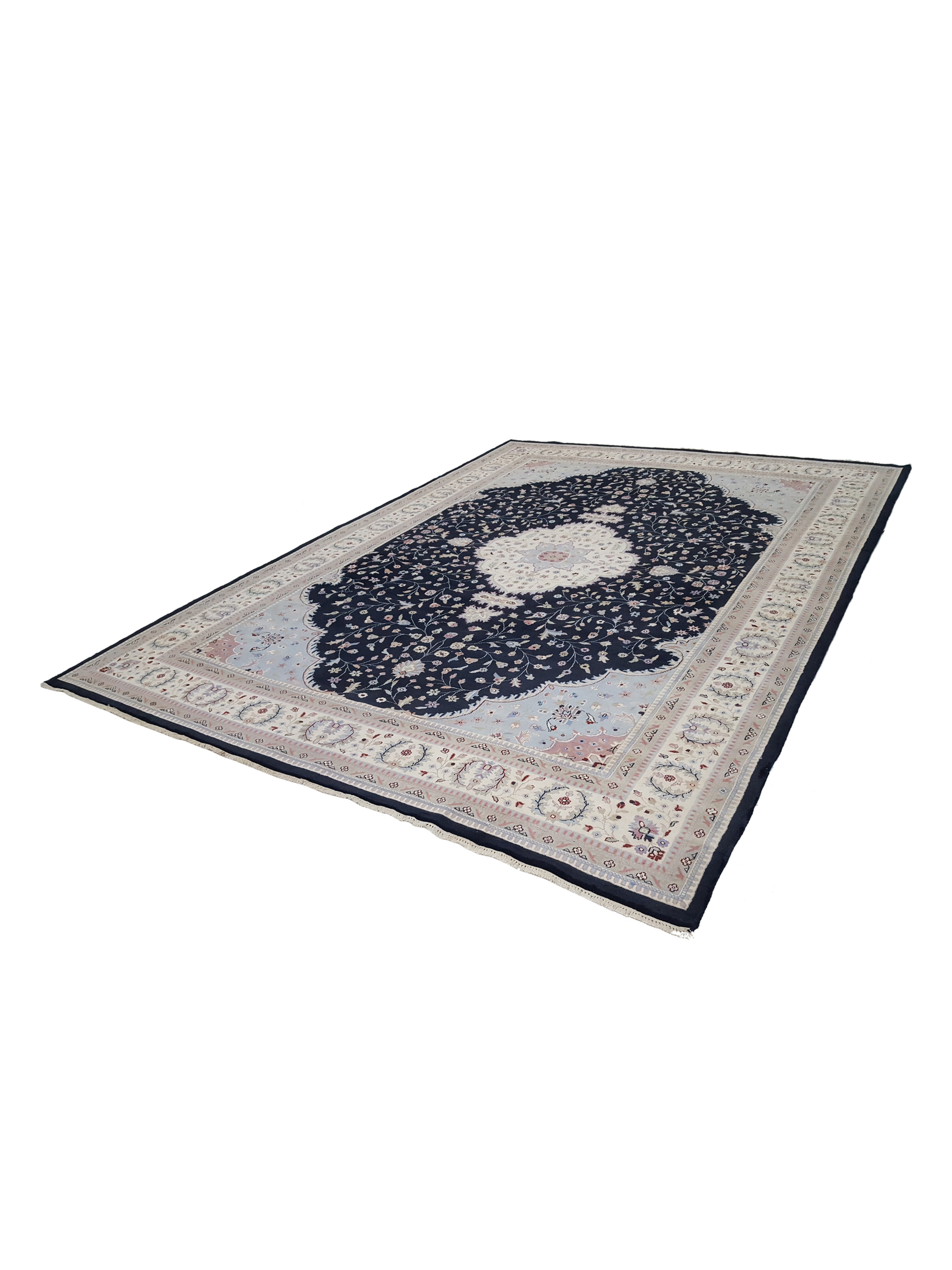 Classic Hand Knotted Black 9x12 - Image 6 of 6