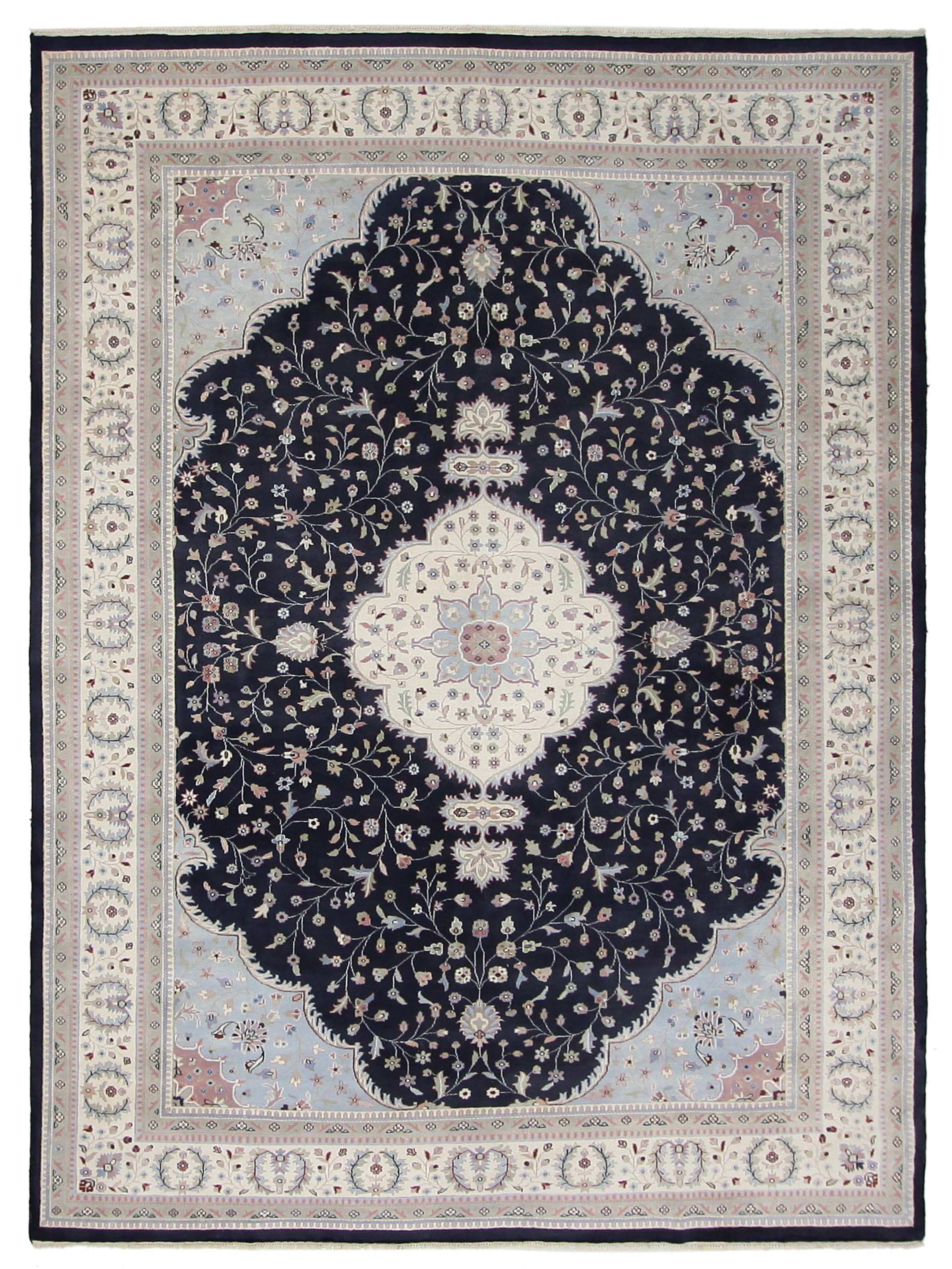 Classic Hand Knotted Black 9x12